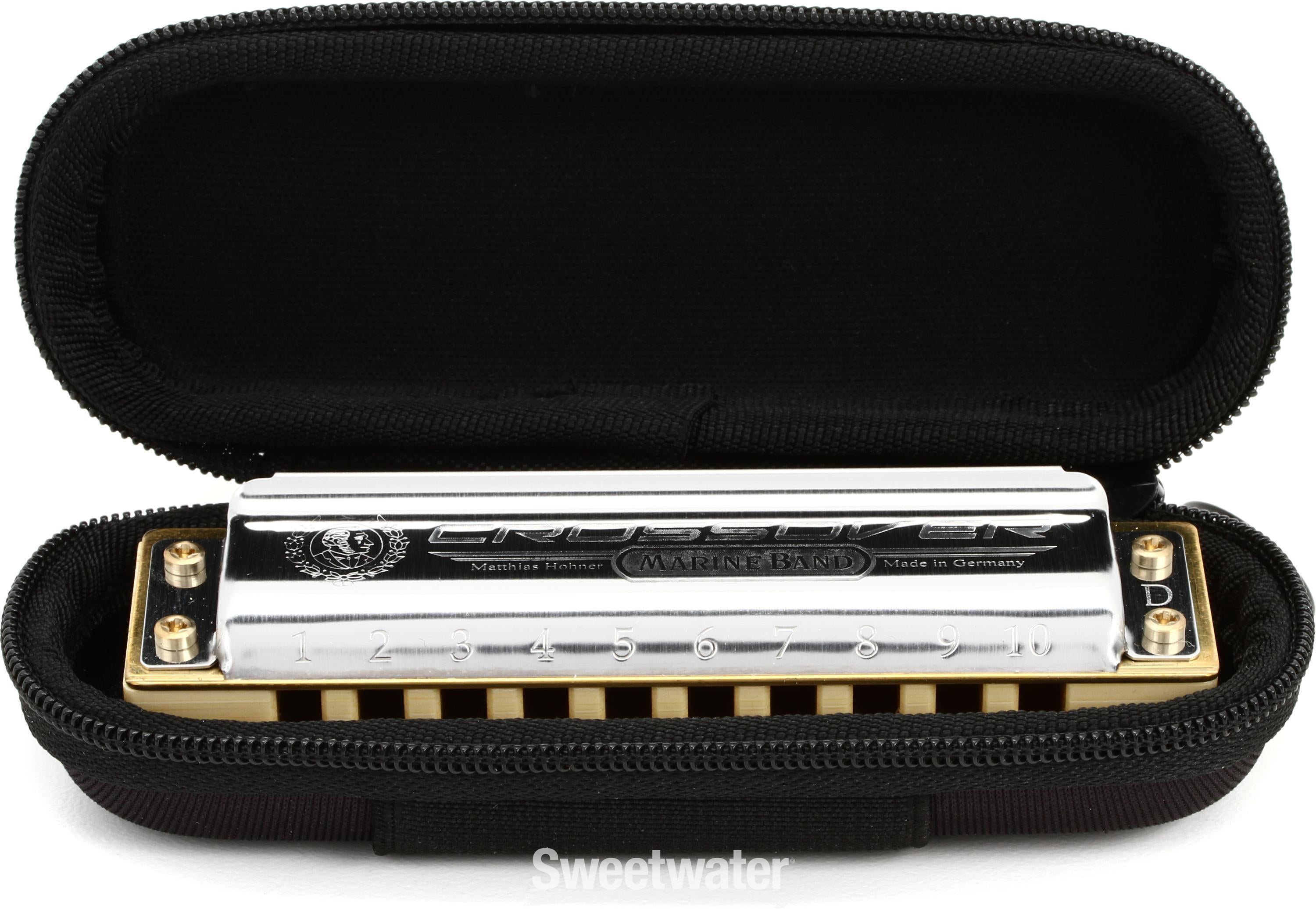 HOHNER Marine Band CROSSOVER Harmonica， Key of D， Made in