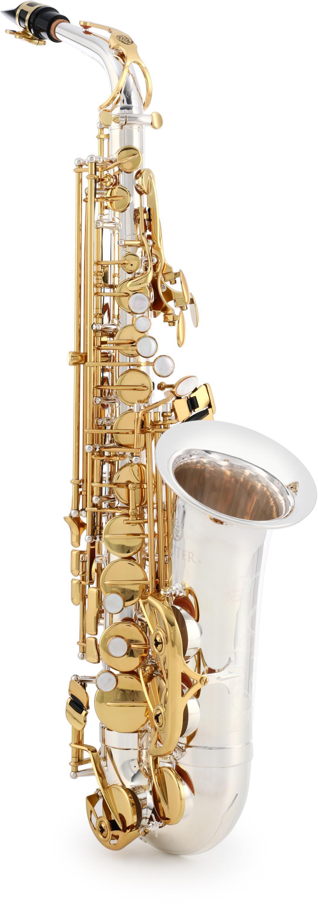 Jupiter JAS1100SG Alto Saxophone - Silver Plated with Gold Lacquer Keys