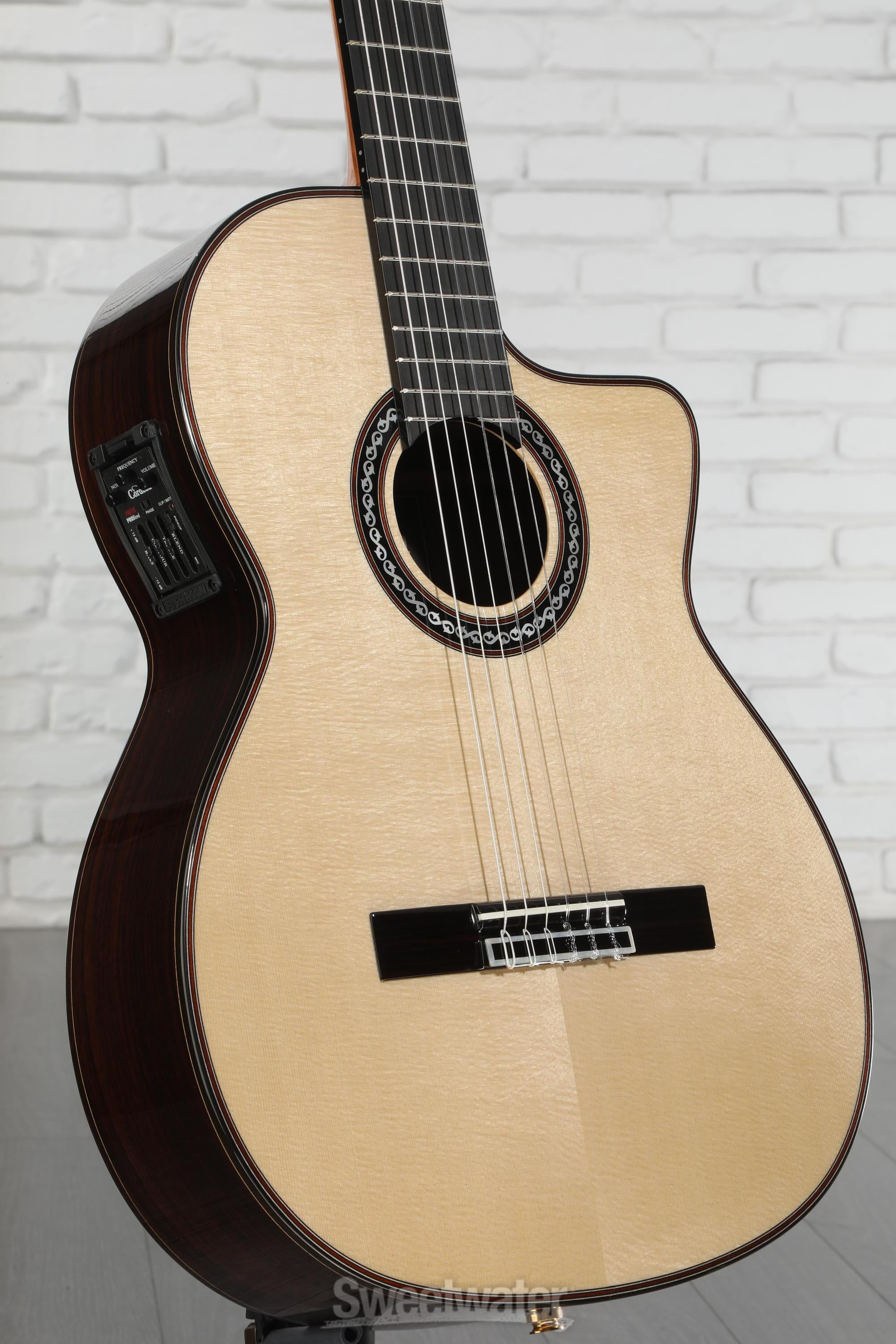 Cordoba GK Pro Negra Nylon String Acoustic-Electric Guitar