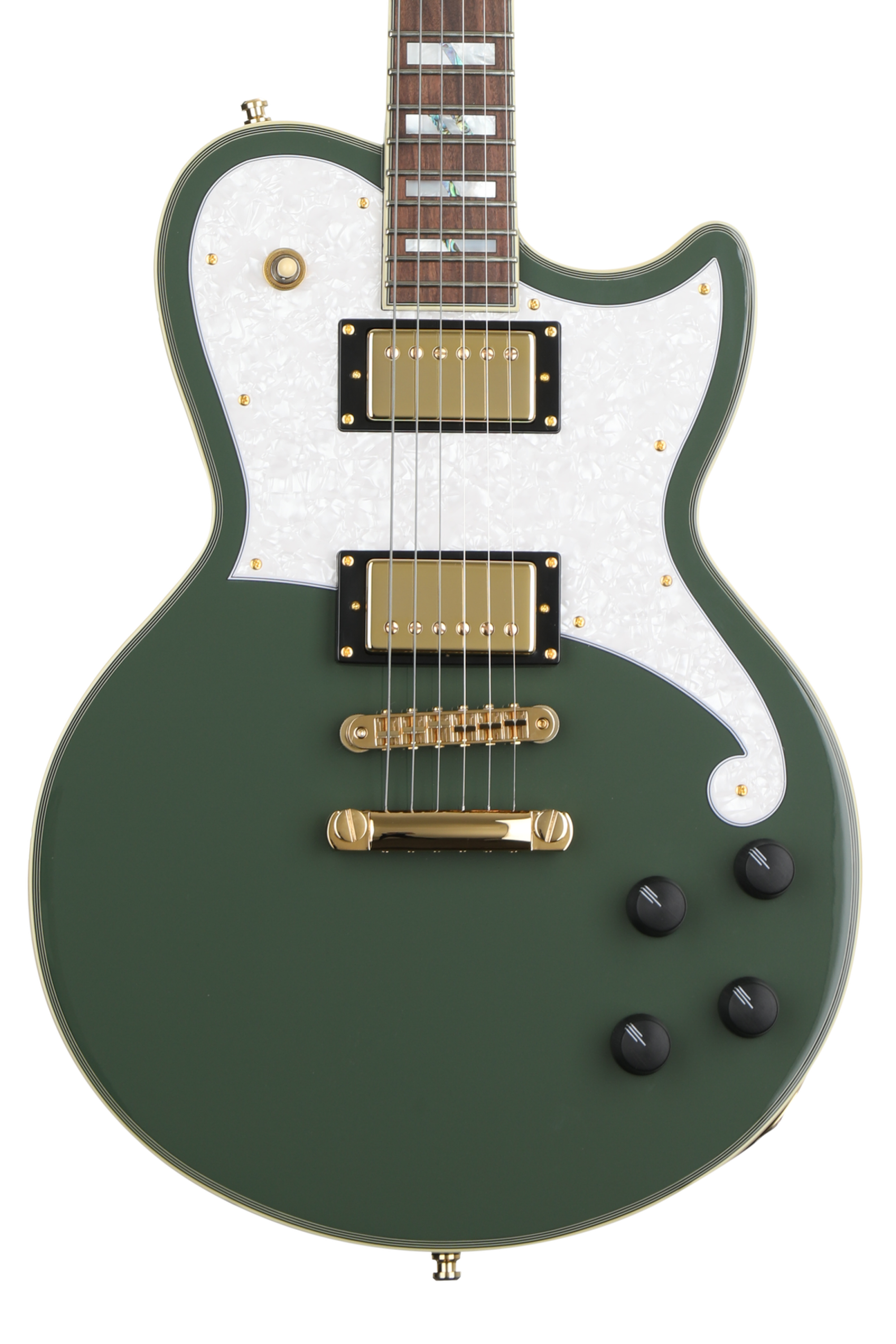 D'Angelico Deluxe Atlantic Electric Guitar - Hunter Green | Sweetwater