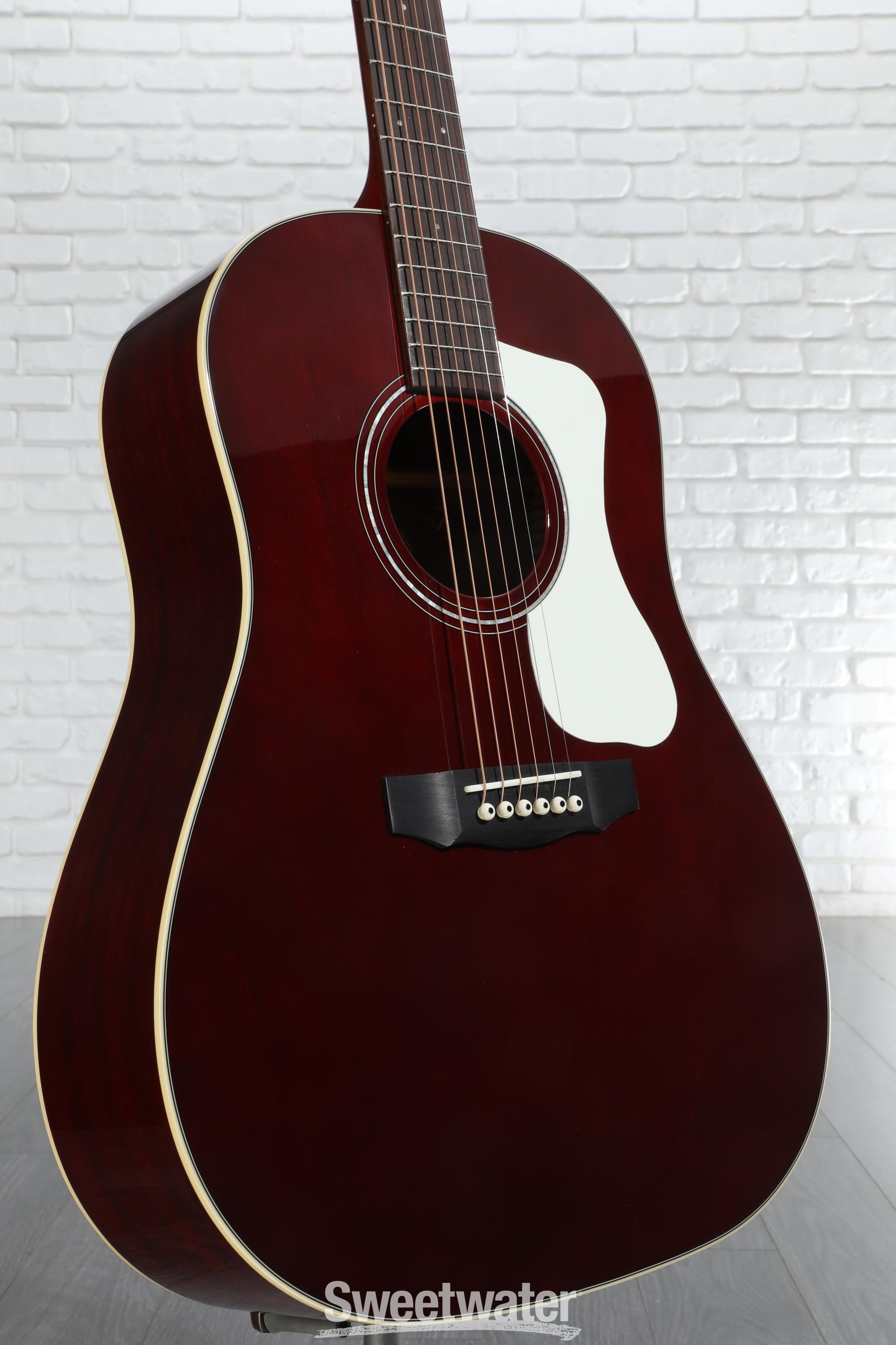 Guild DS-240 Memoir Acoustic Guitar - Wine Red | Sweetwater