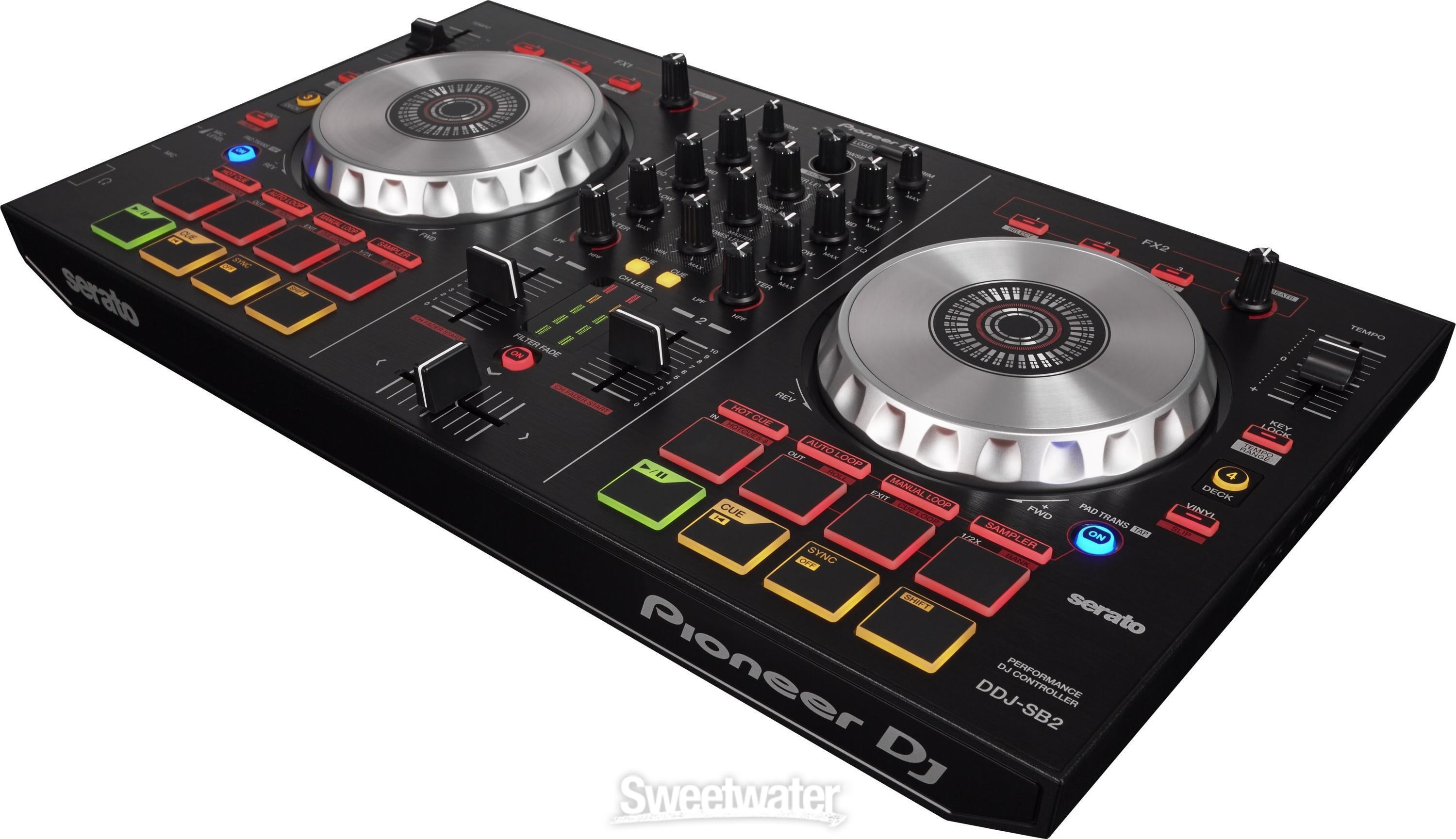 Pioneer DJ DDJ-SB2 2-deck Serato DJ Lite Controller | Sweetwater