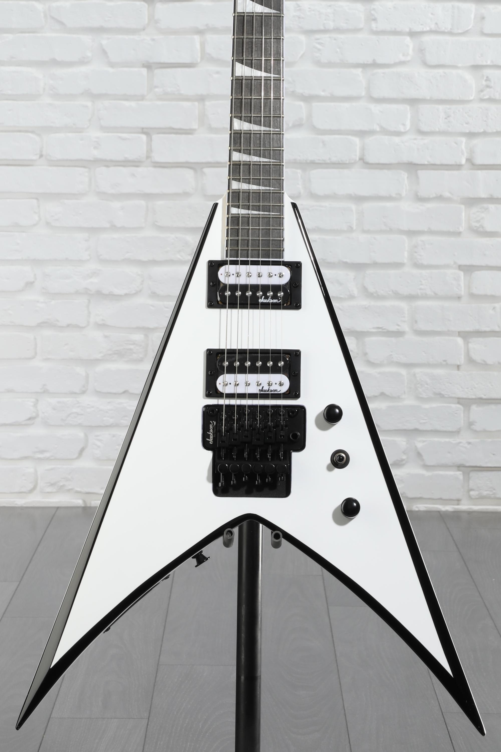 Jackson JS Series King V JS32 - White with Black Bevels