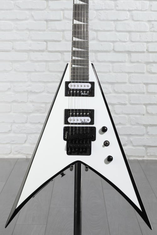 Jackson JS Series King V JS32 - White with Black Bevels