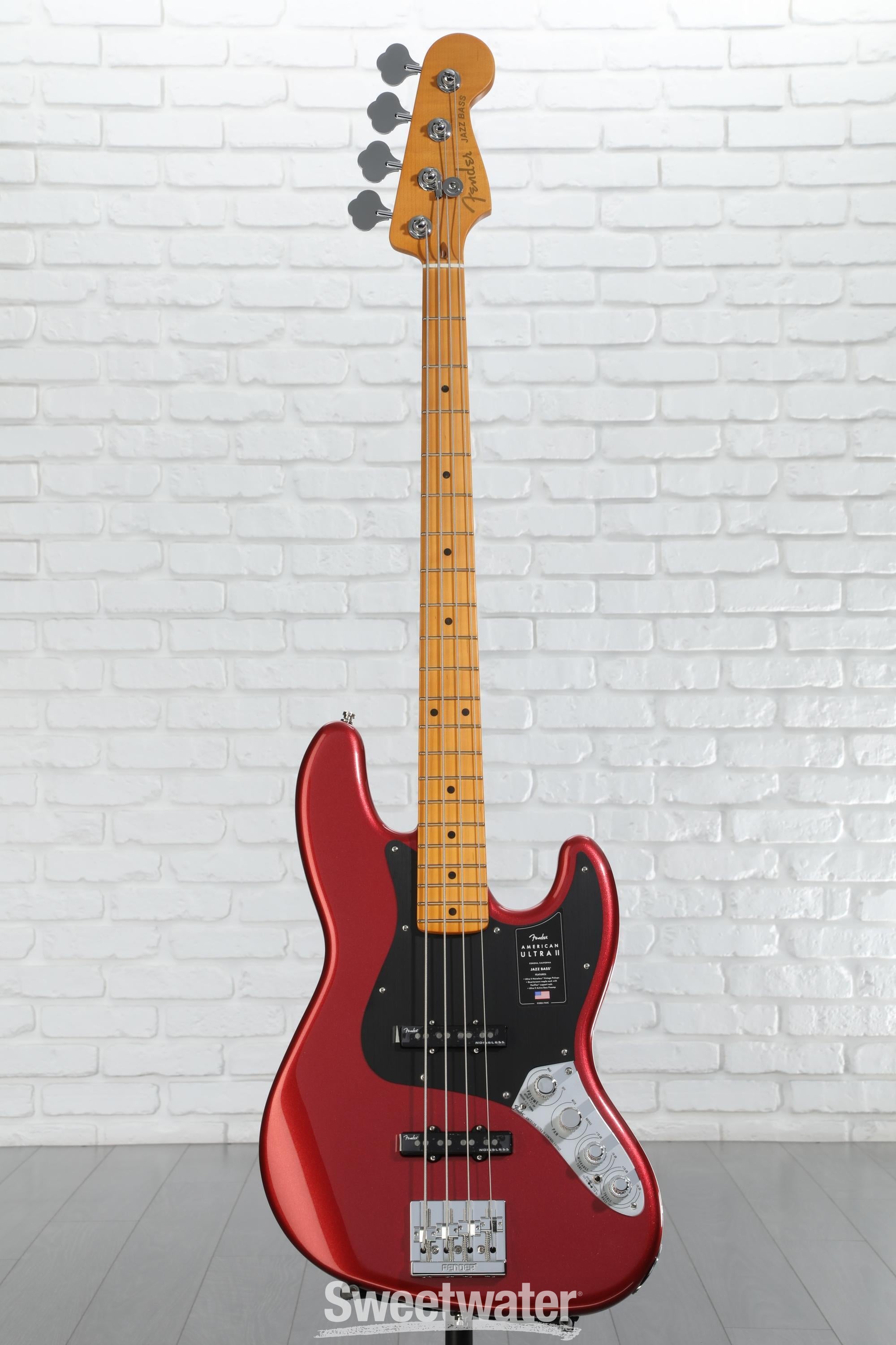 Fender American Ultra II Jazz Bass - Sinister Red, Maple