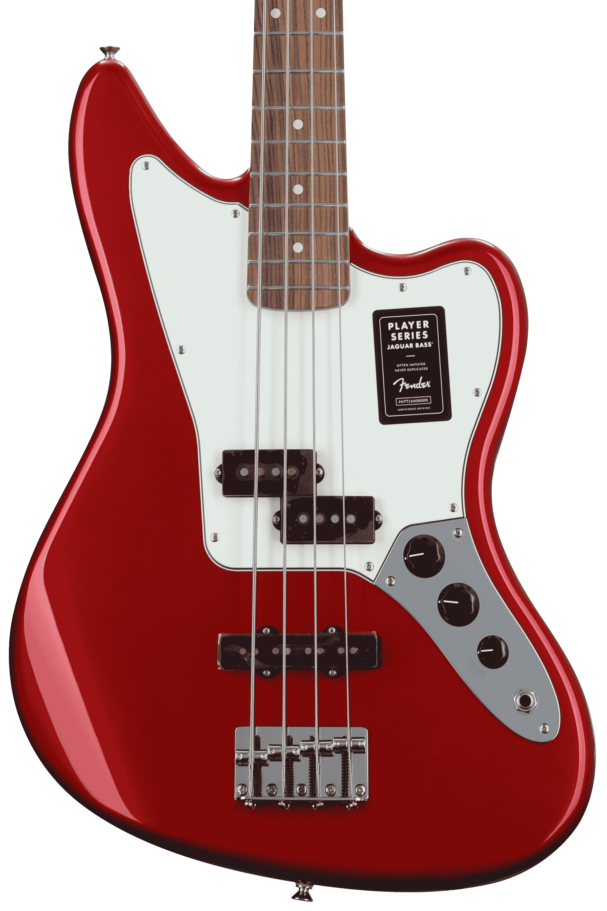 ベース Fender Mexico Player Jaguar Bass Red Fender Player Jaguar Bass - Candy Apple Red | Sweetwater