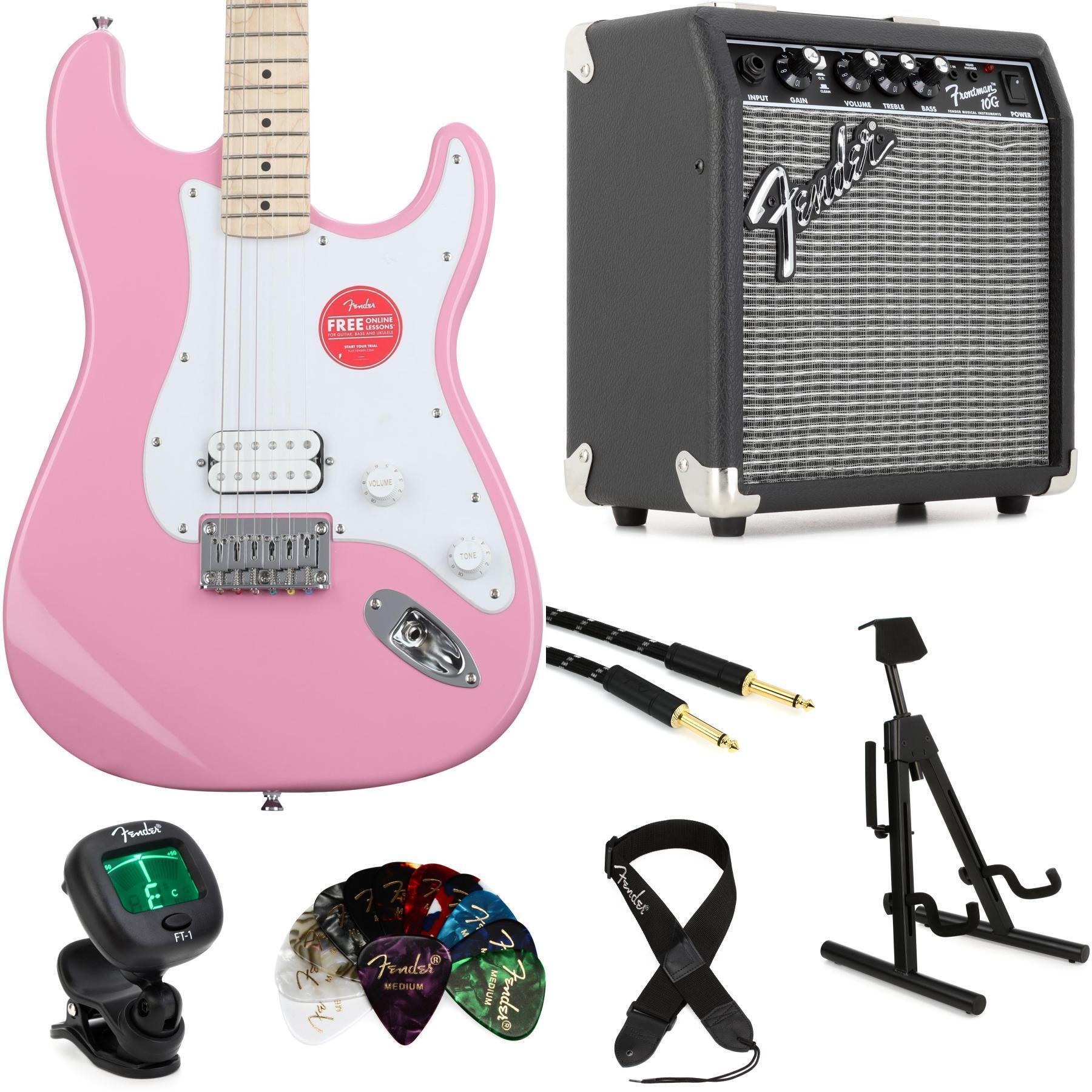 Squier Sonic Stratocaster HT Electric Guitar and Fender Amp Bundle
