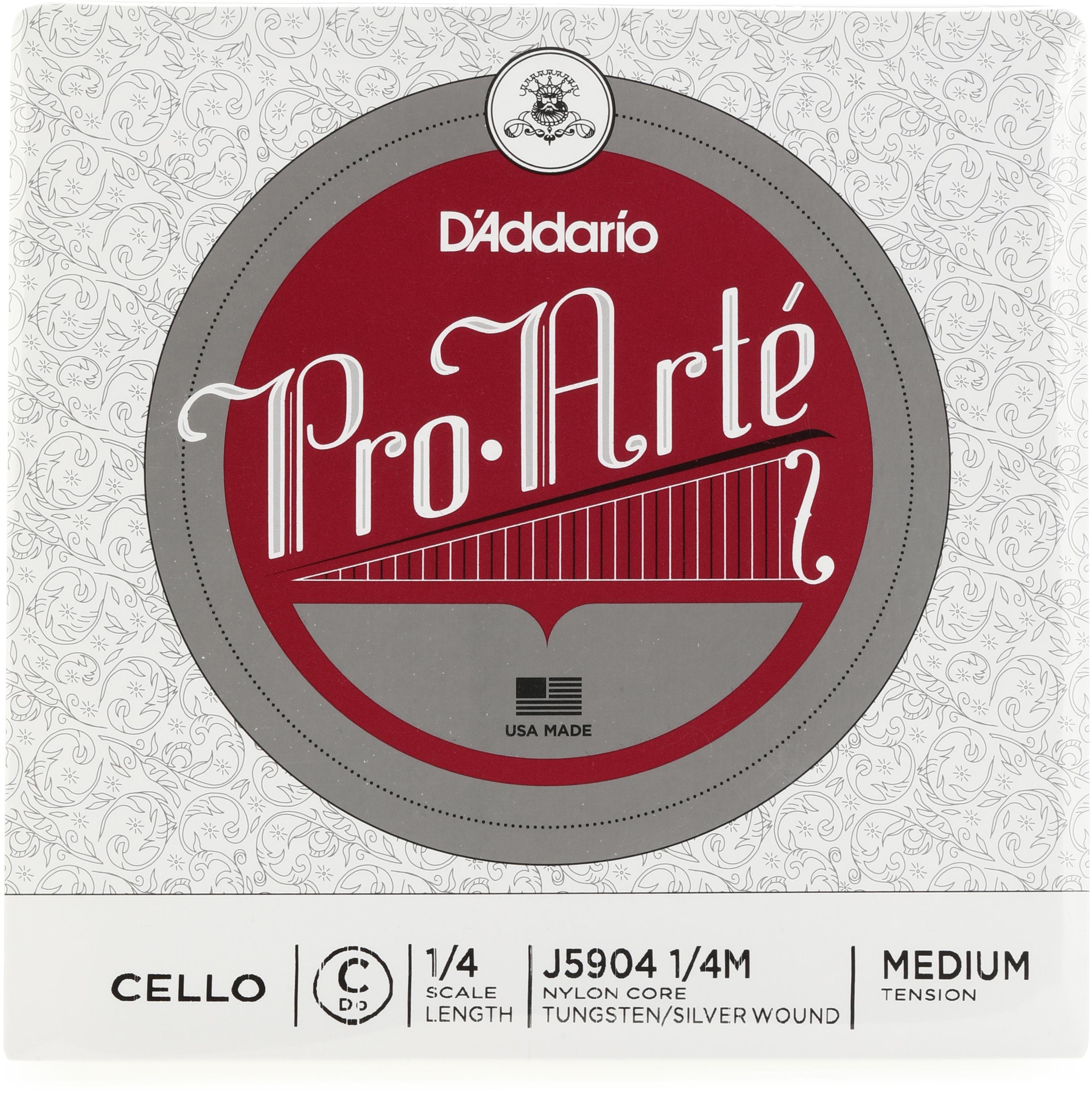 Photo of D'Addario J5904 Pro-Arte Cello C String - 1/4 Size, Medium Tension