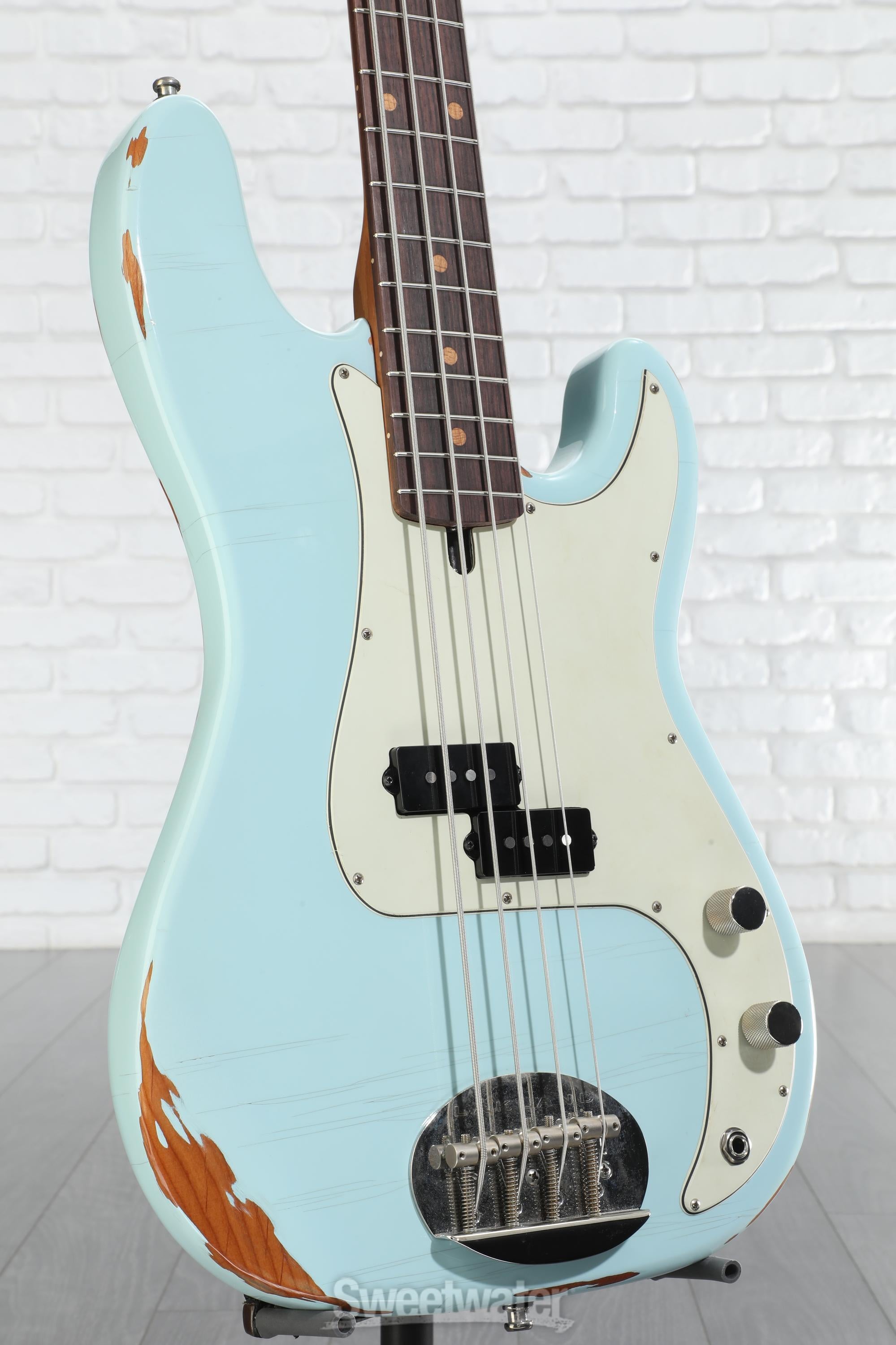 Lakland USA Classic 44-64 Bass Guitar - Aged Sonic Blue