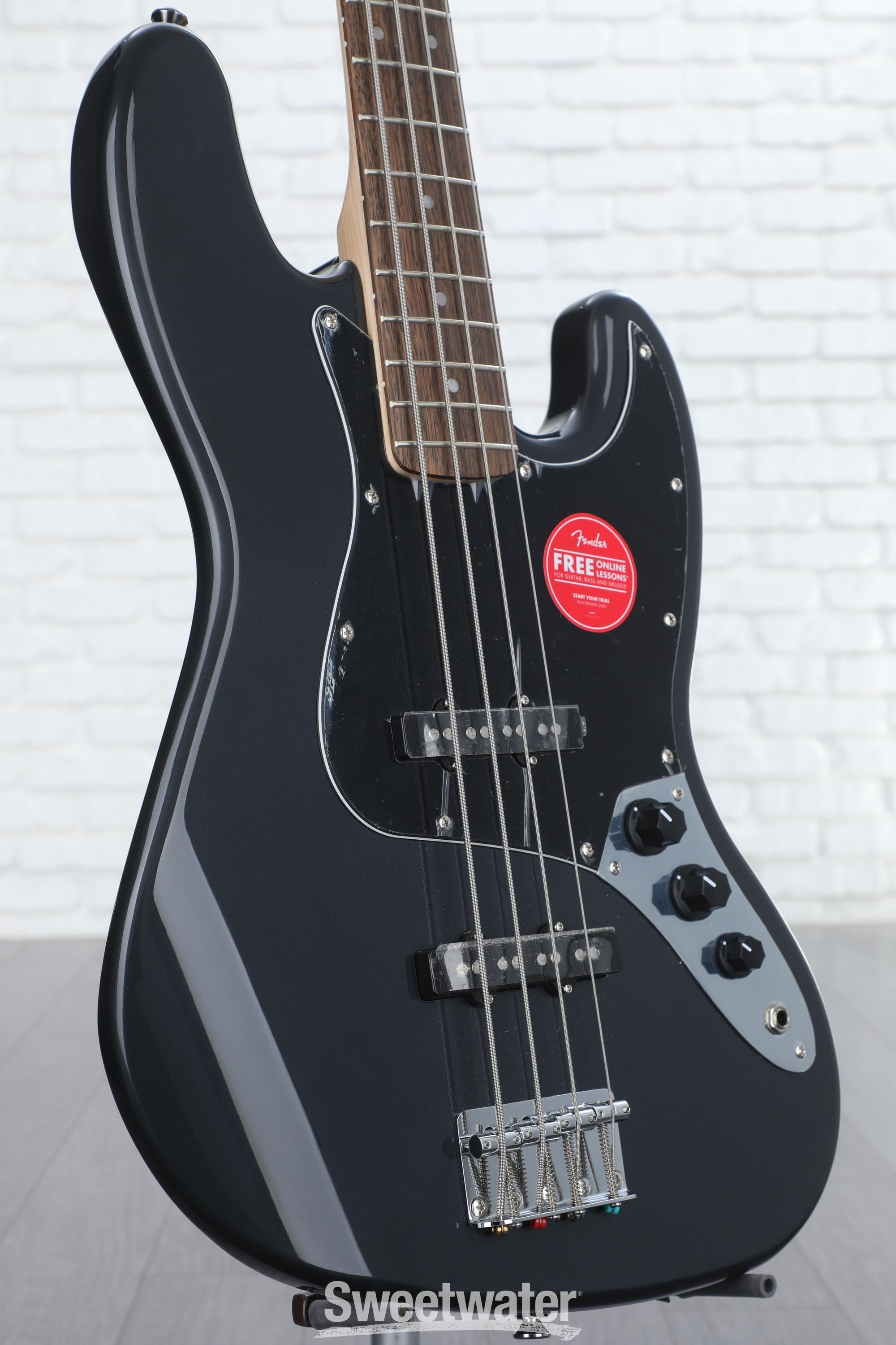 Squier Affinity Series Jazz Bass - Charcoal Frost Metallic with 