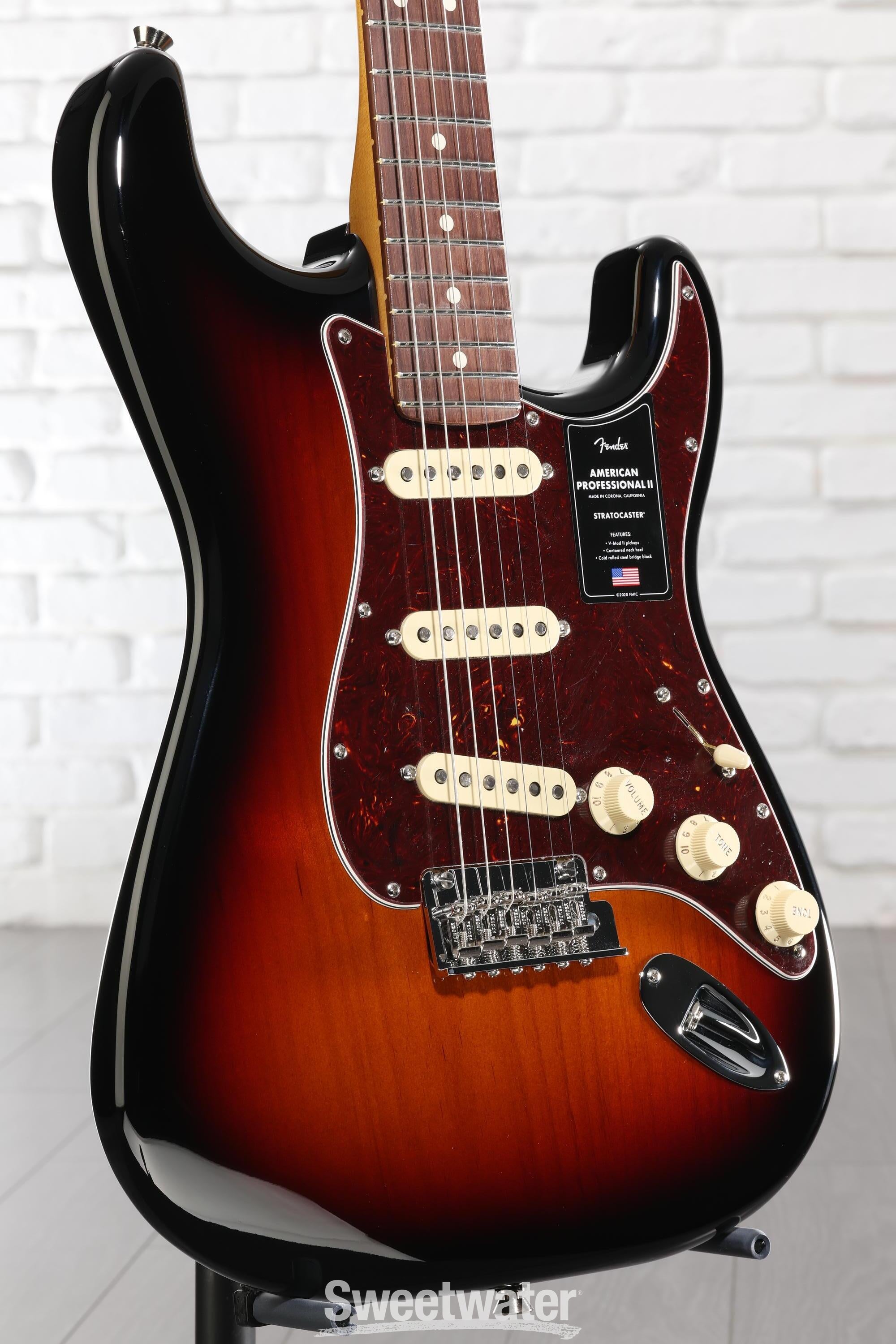 Photo of Fender American Professional II Stratocaster - 3 Color Sunburst with Rosewood Fingerboard