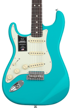 Photo of Fender American Professional II Stratocaster Left-handed - Miami Blue with Rosewood Fingerboard