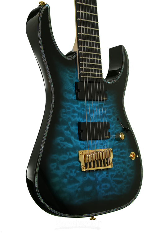 Ibanez Iron Label RG7 Exotic Wood Edition - Sapphire Blue Ibanez Iron Label RG7 Exotic Wood Edition - Sapphire Blue