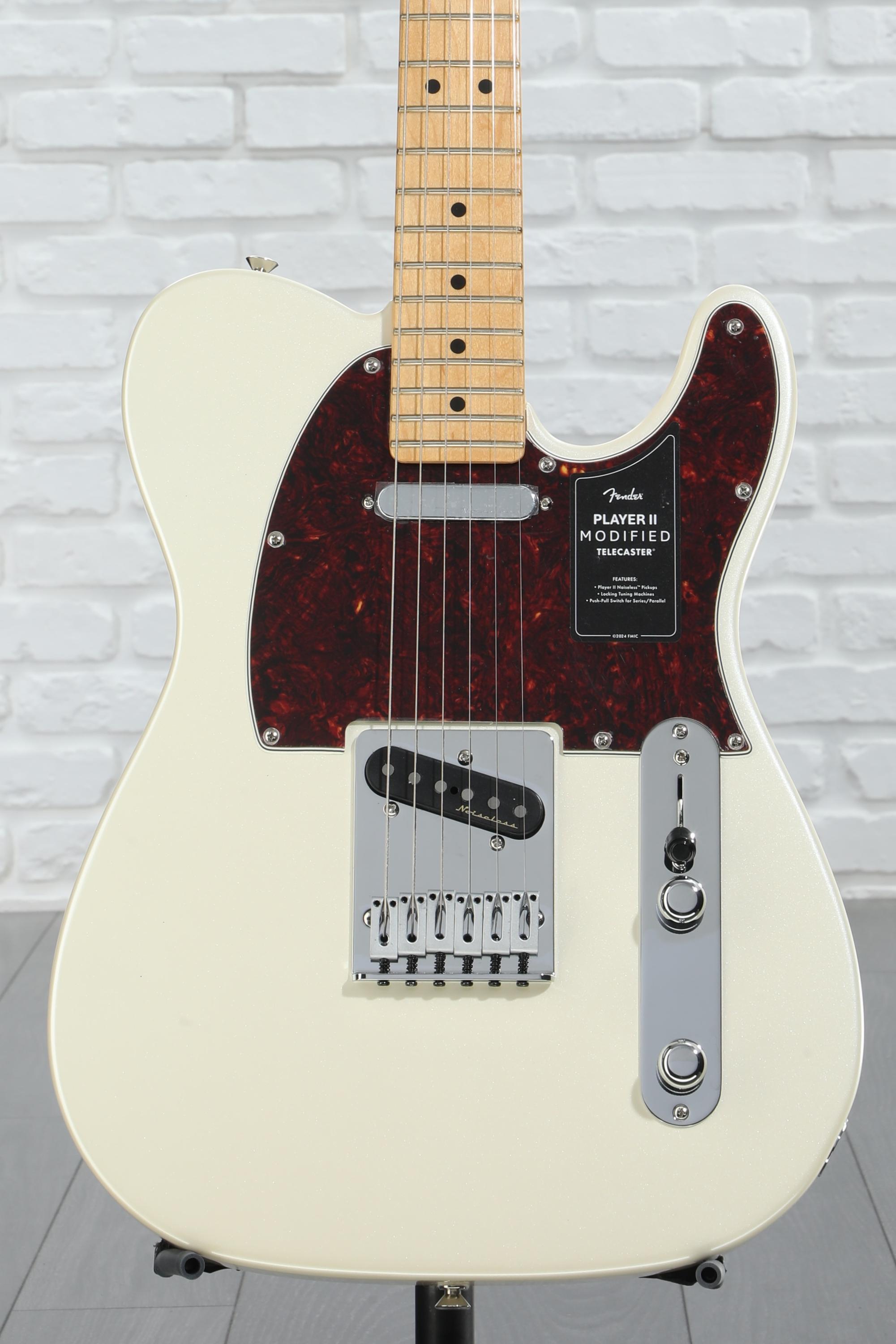 Fender Player II Modified Telecaster Electric Guitar - Olympic Pearl, Maple Fingerboard