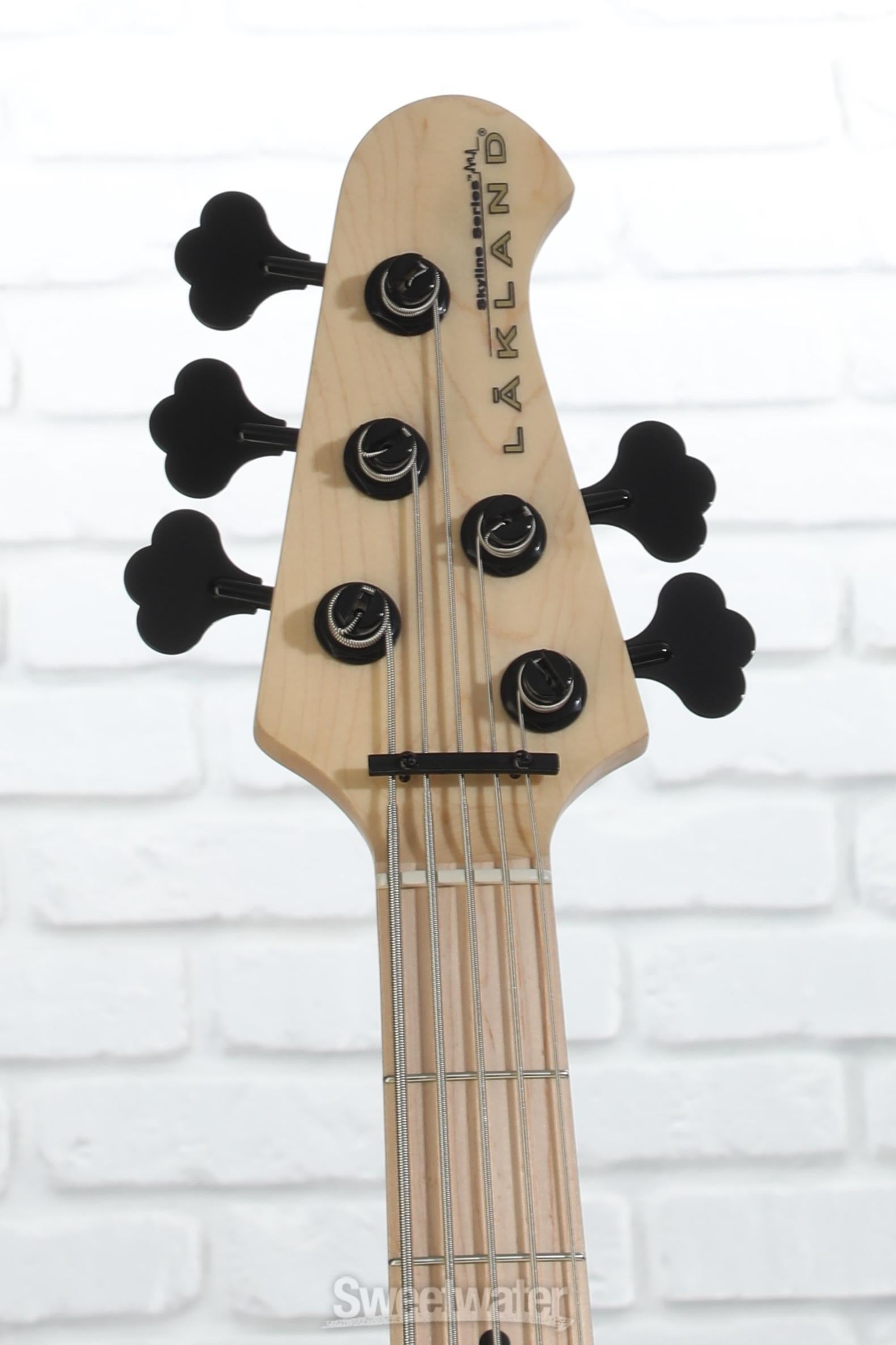 Lakland Skyline 55-OS Offset Bass Guitar - Trans Black Lakland Skyline 55-OS Offset Bass Guitar - Trans Black