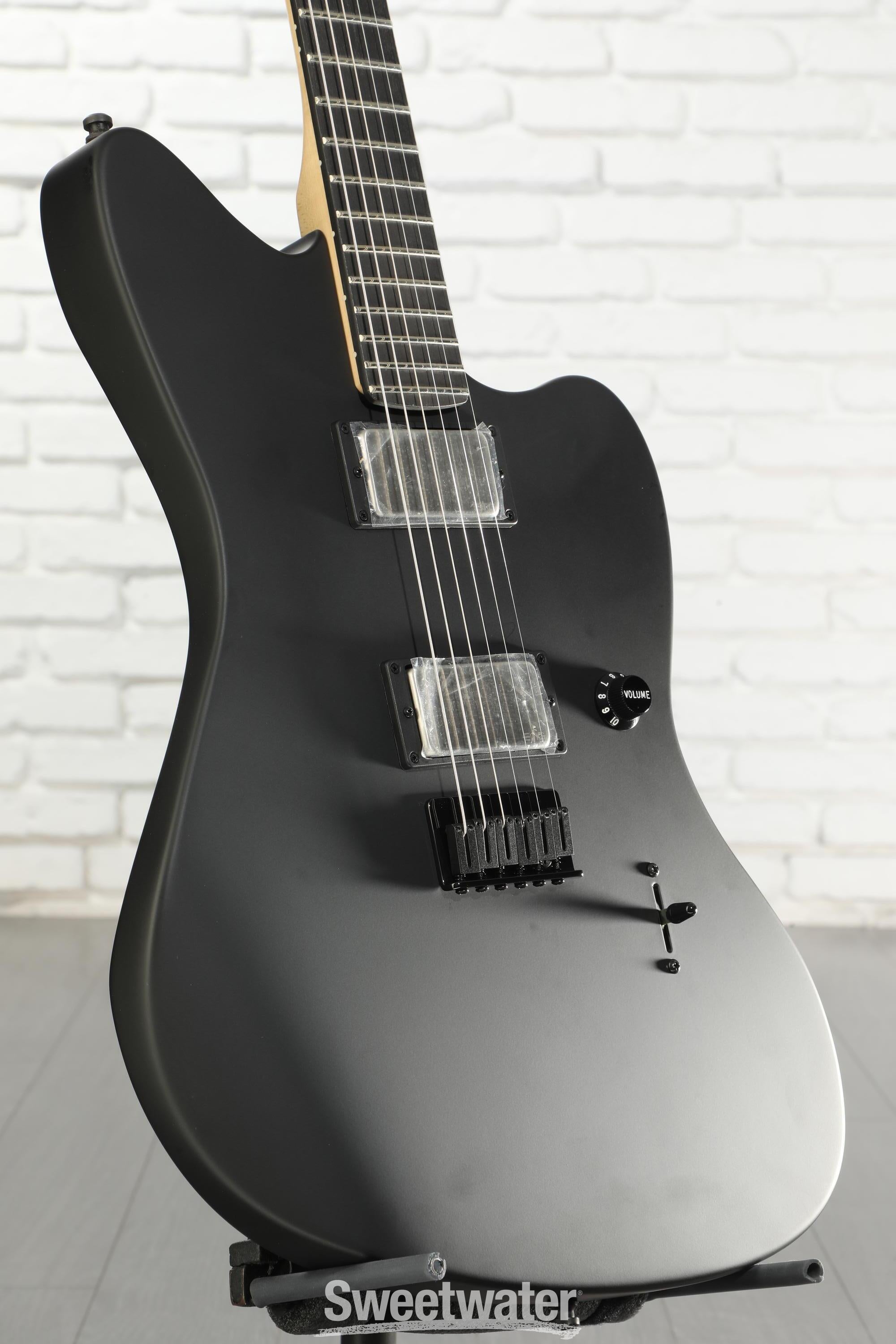 Photo of Fender Jim Root Jazzmaster - Flat Black with Ebony Fingerboard