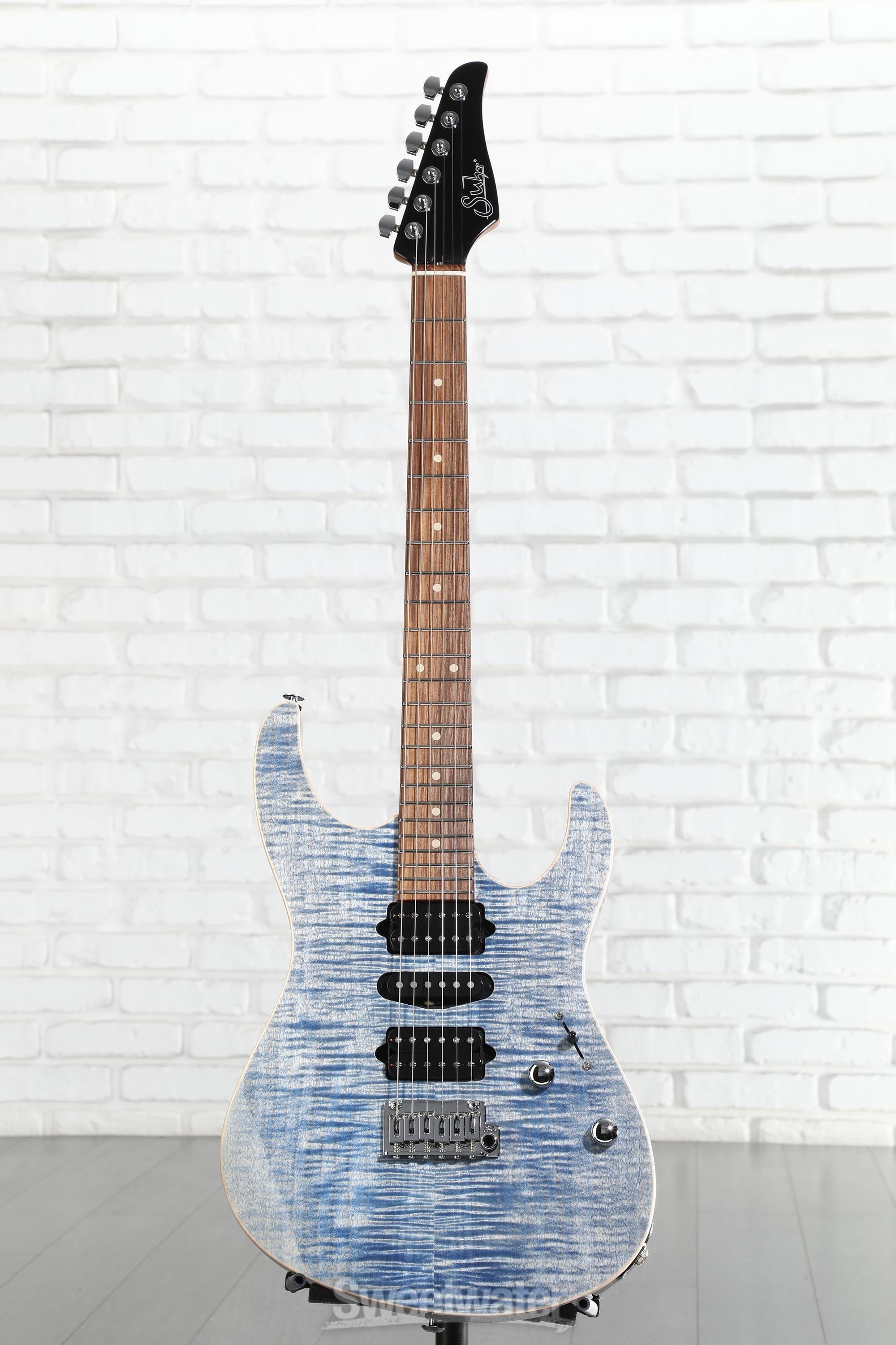 Suhr Modern Plus Electric Guitar - Faded Trans Blue Denim/Slate