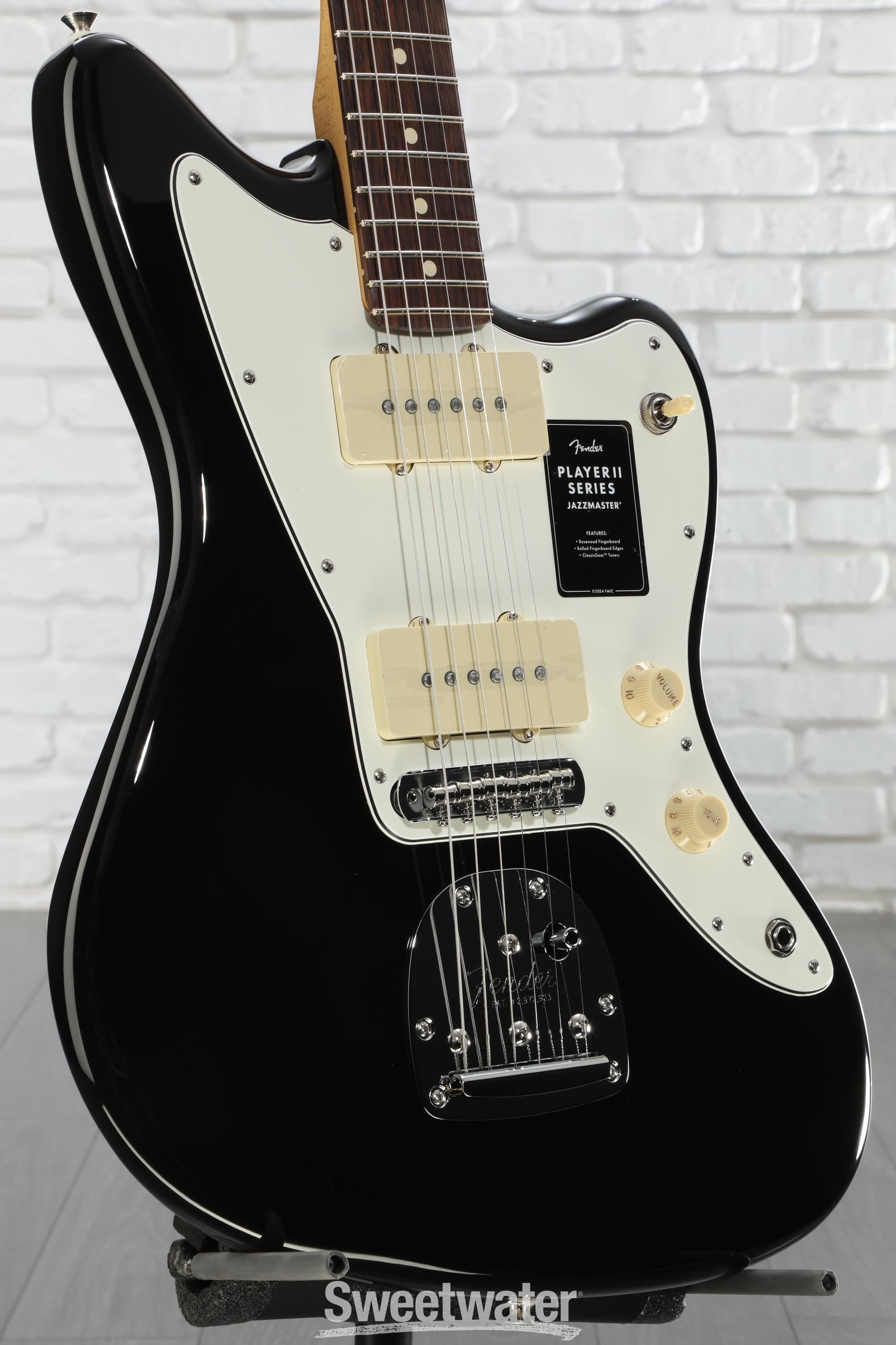 Fender Player II Jazzmaster Electric Guitar - Black | Sweetwater