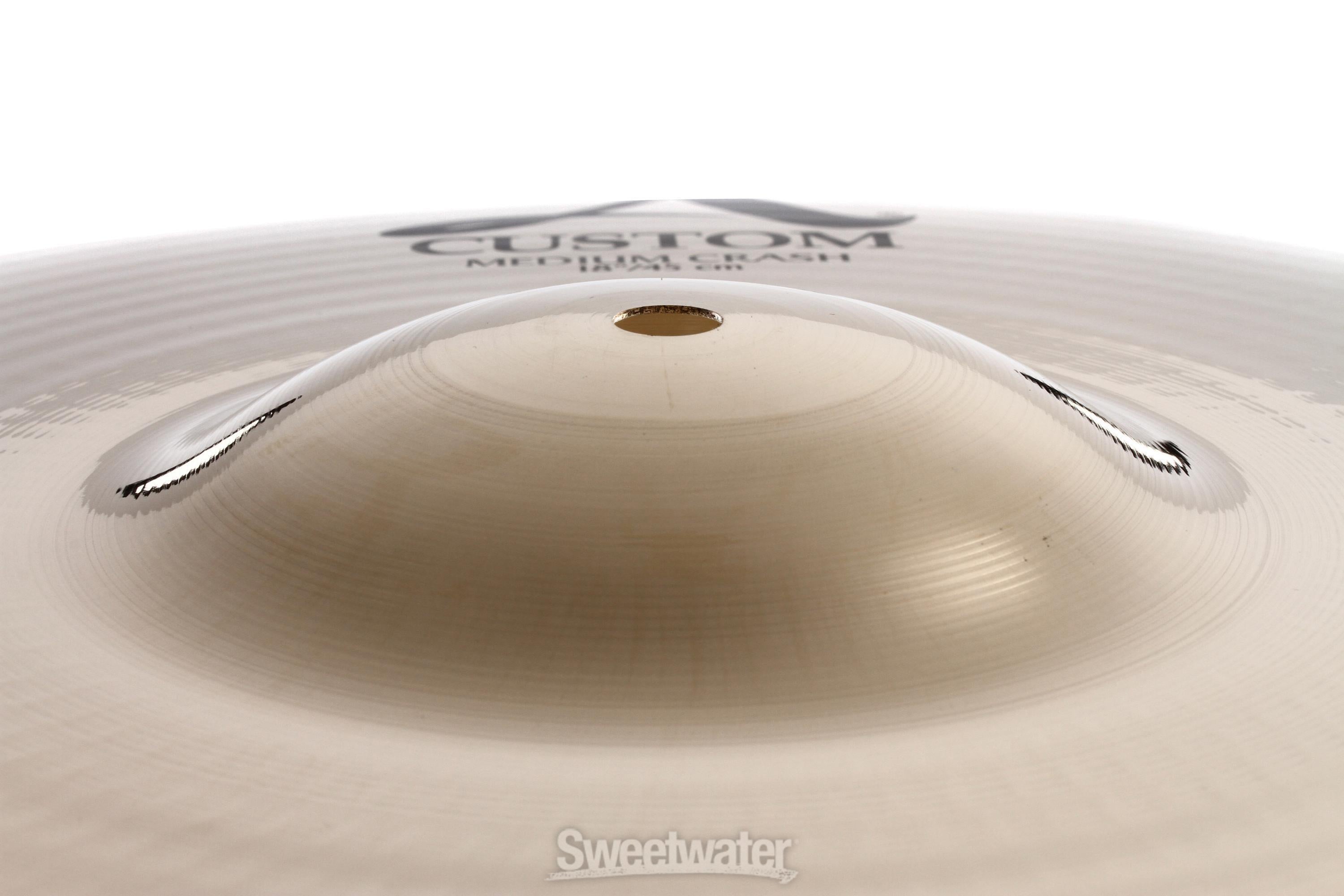 Zildjian 18 inch A Custom Medium Crash Cymbal | Sweetwater