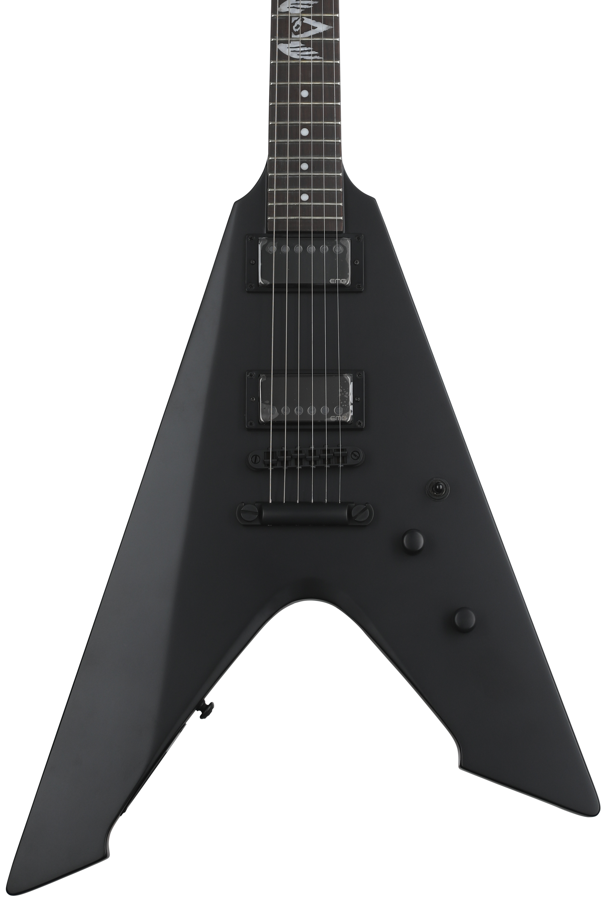 希少　LTD / Vulture Black Satin Lefty ESP LTD Vulture - Black Satin | Sweetwater