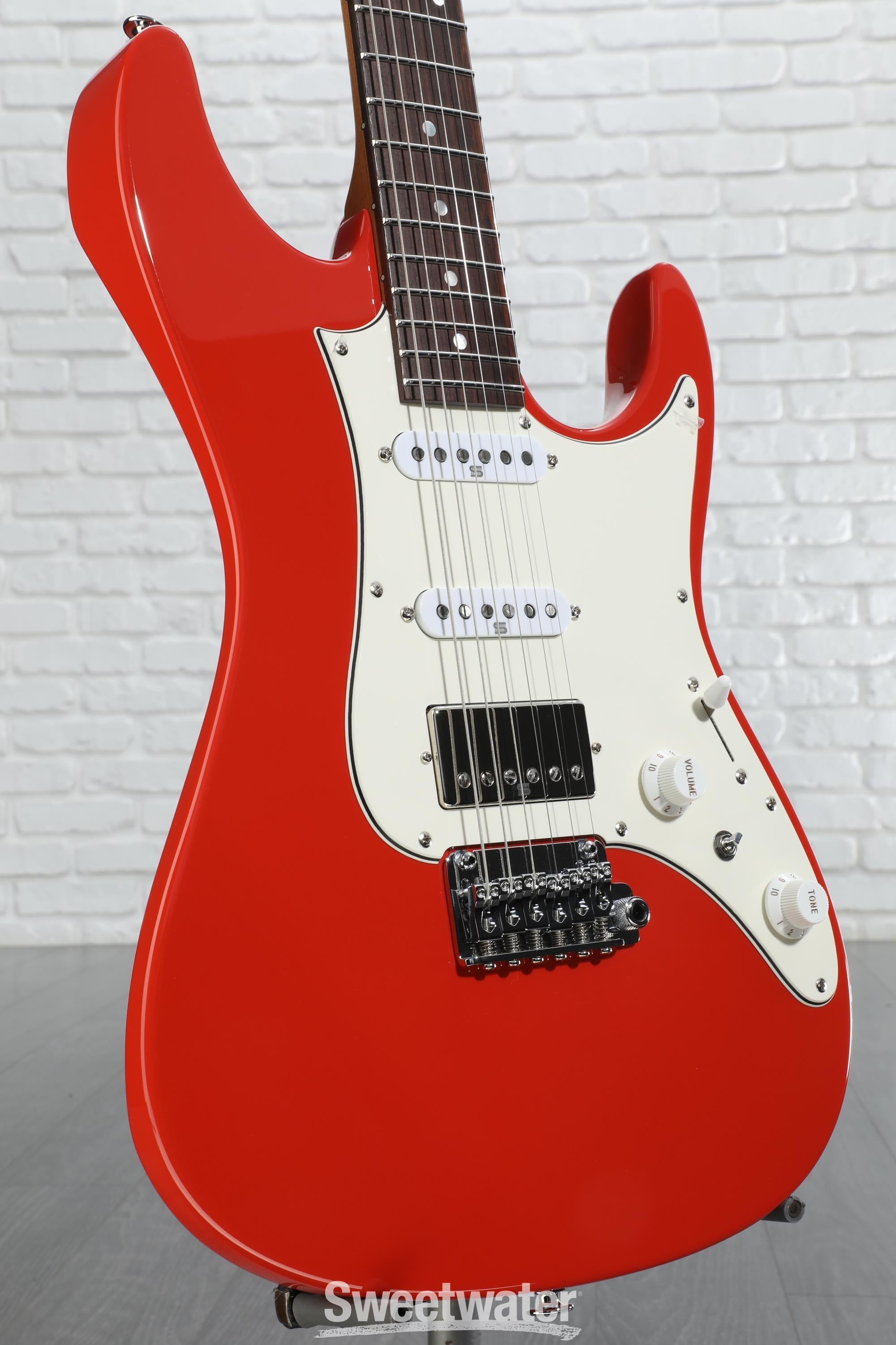 Ibanez Prestige AZ2204NW Electric Guitar - Vermillion Red | Sweetwater