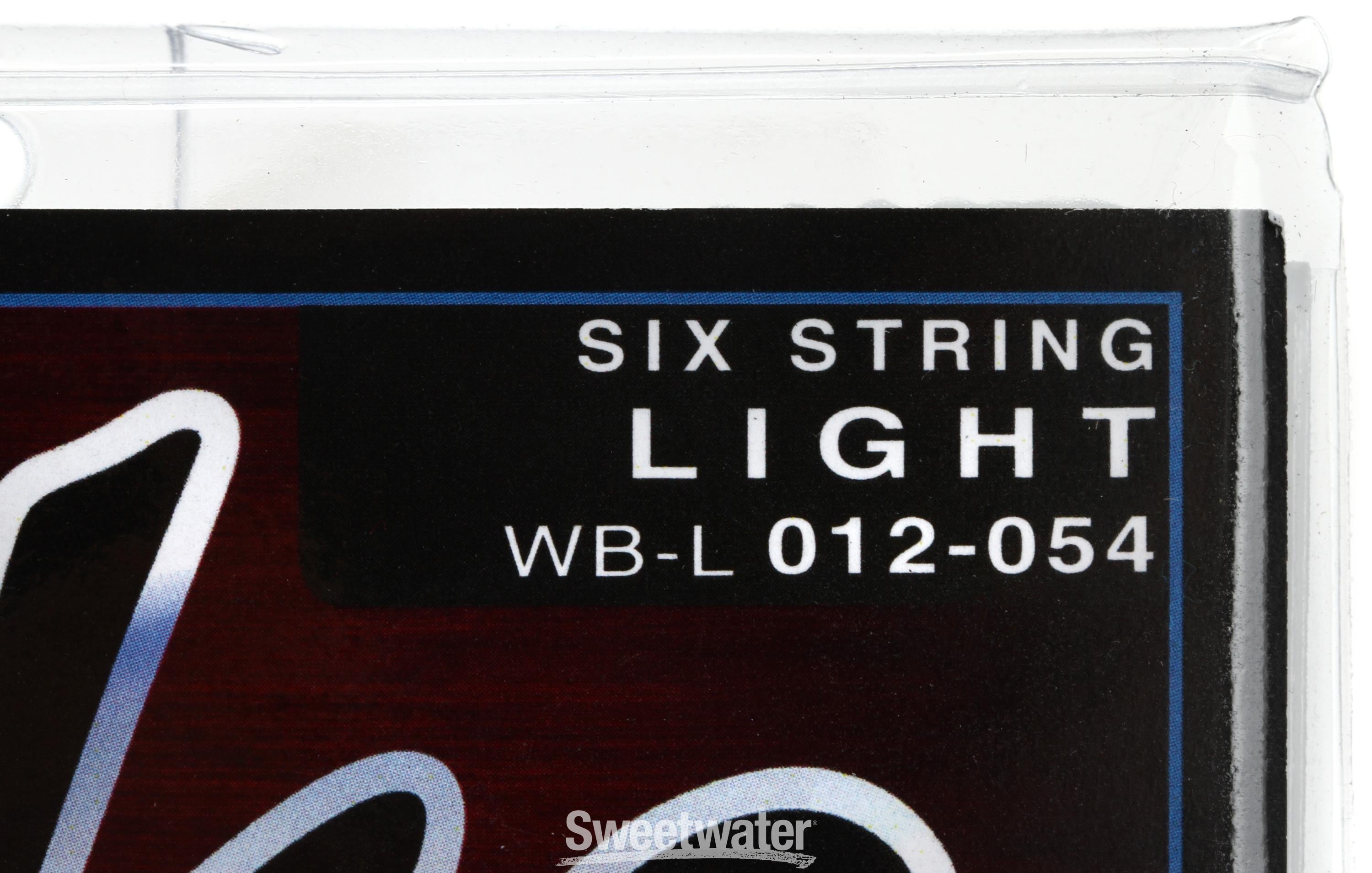 GHS WBL White Bronze Alloy 52 Acoustic Guitar Strings - .012-.054 Light |  Sweetwater