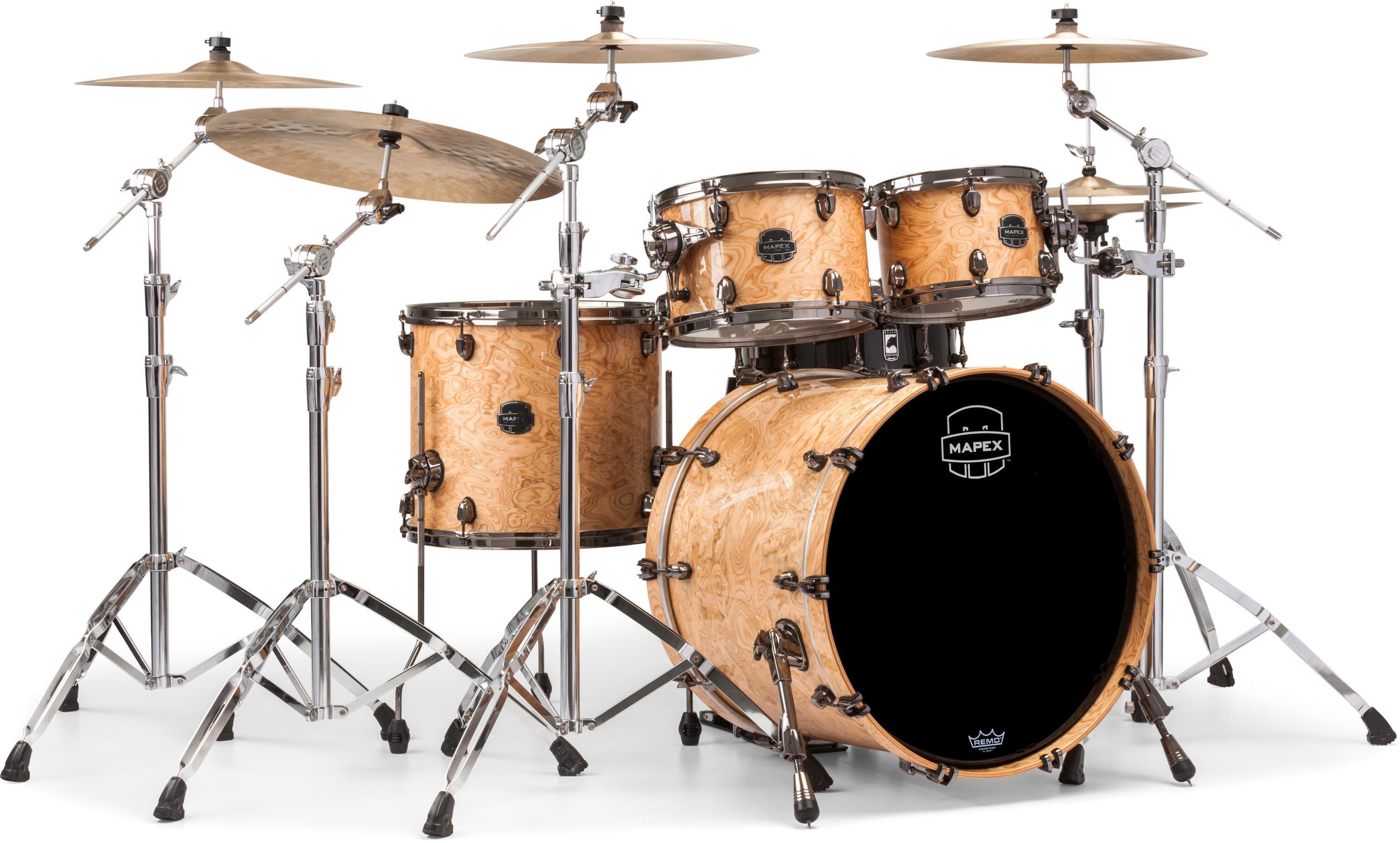 Mapex Saturn V MH Exotic 4-piece Shell Pack - Natural Maple Burl