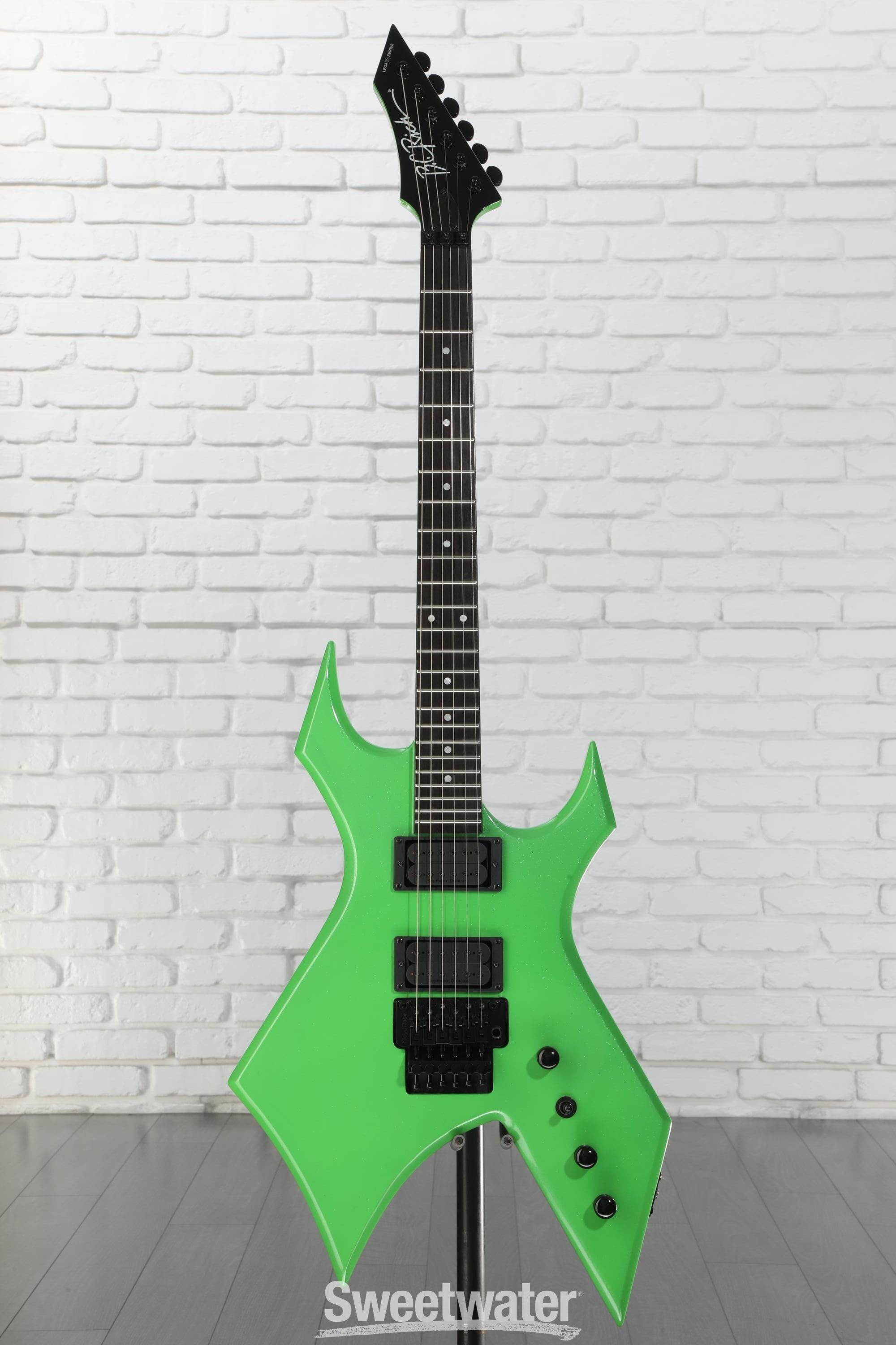 B.C. Rich Warlock Legacy Electric Guitar - Green Pearl, Floyd Rose