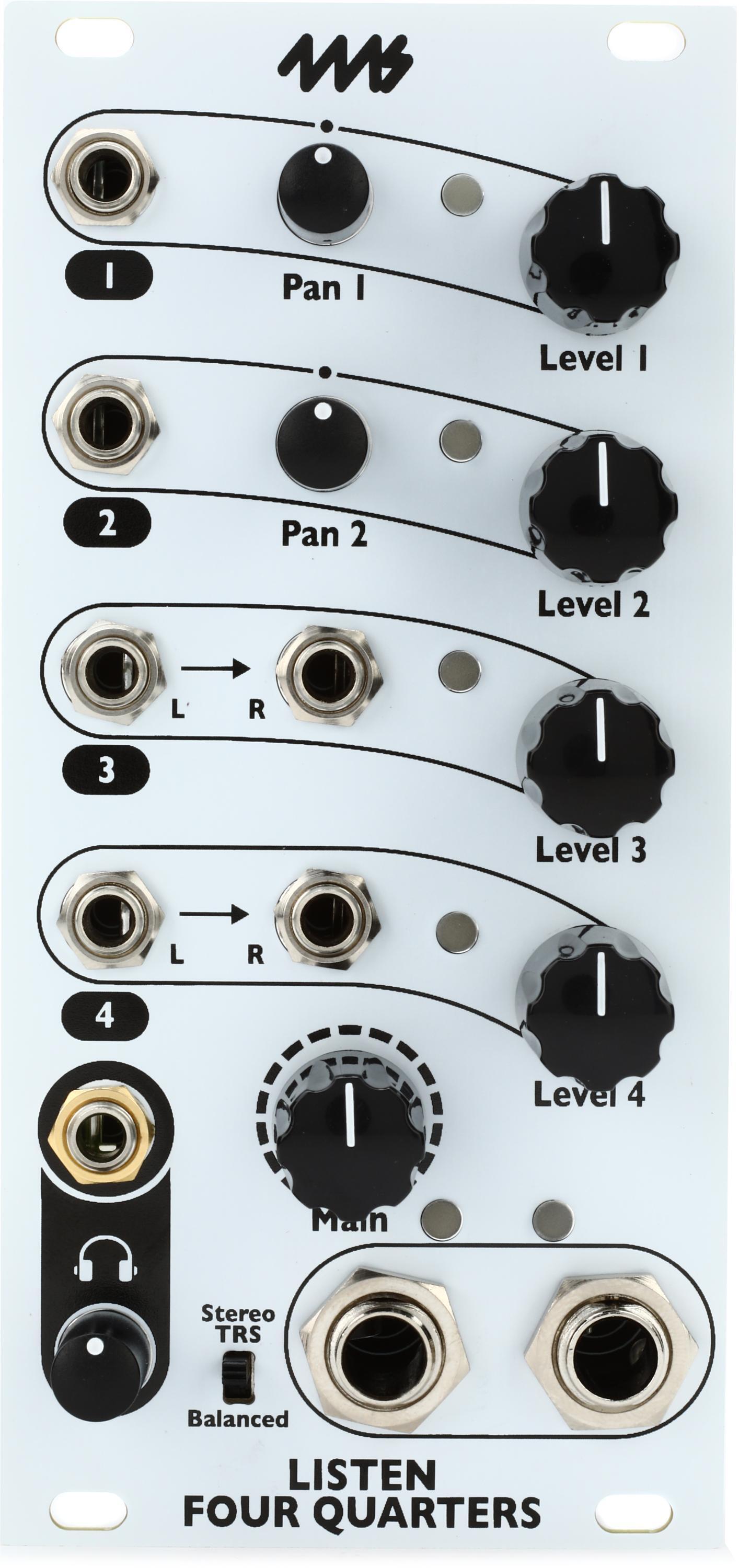 4ms Listen Four Quarters モジュラーシンセ 4ms Listen Four Quarters Eurorack Module | Sweetwater