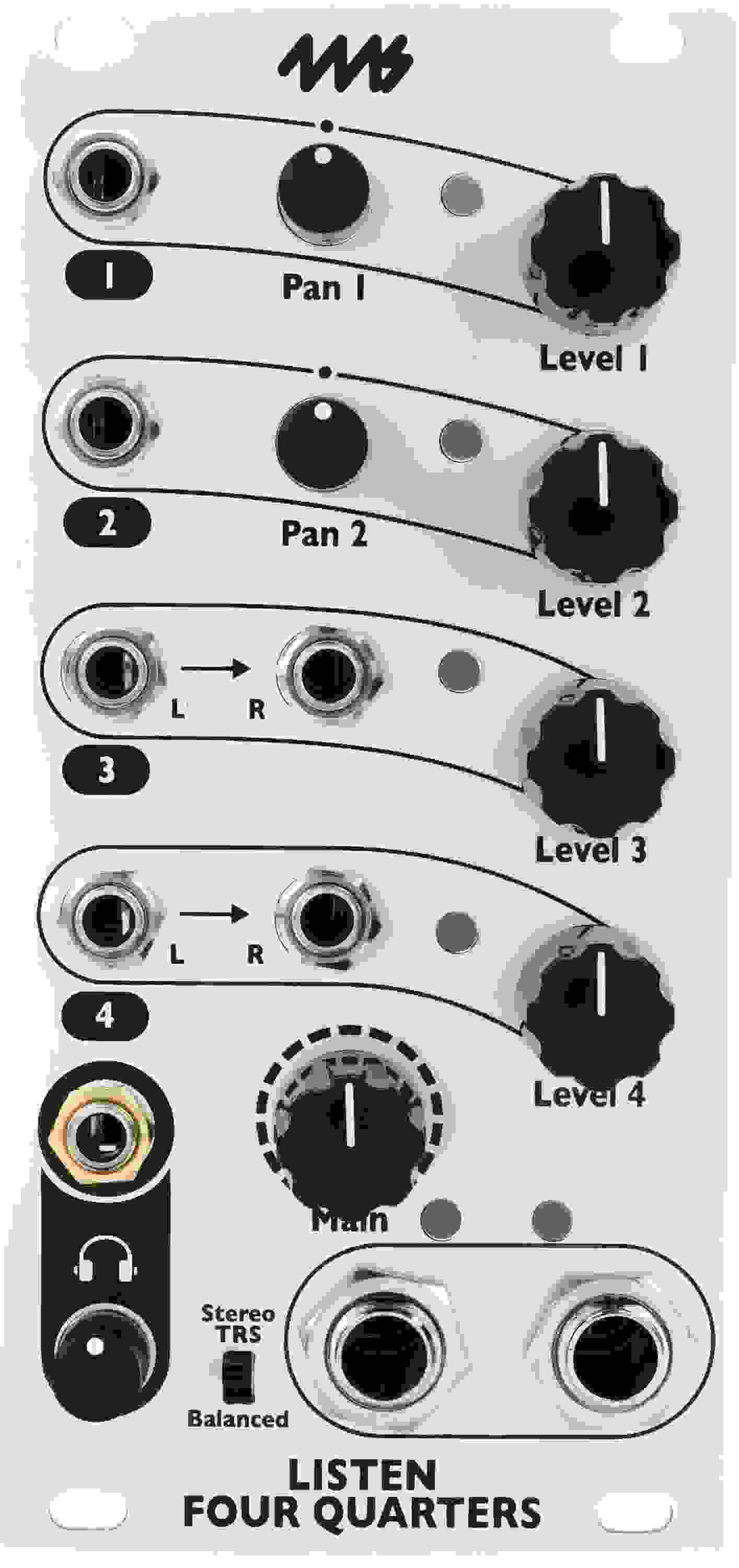 4ms Listen Four Quarters Eurorack Module