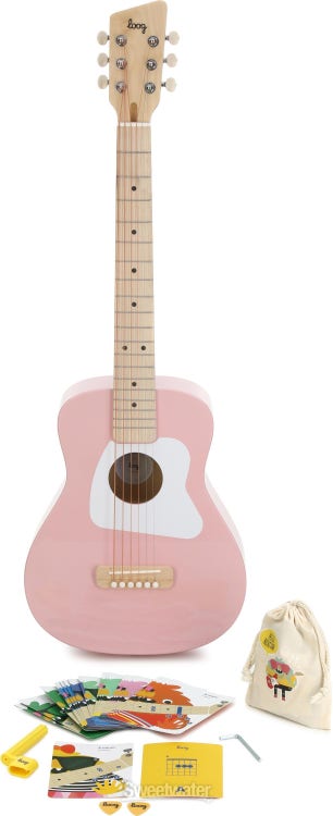 Loog Guitars Pro VI Acoustic Guitar - Pink