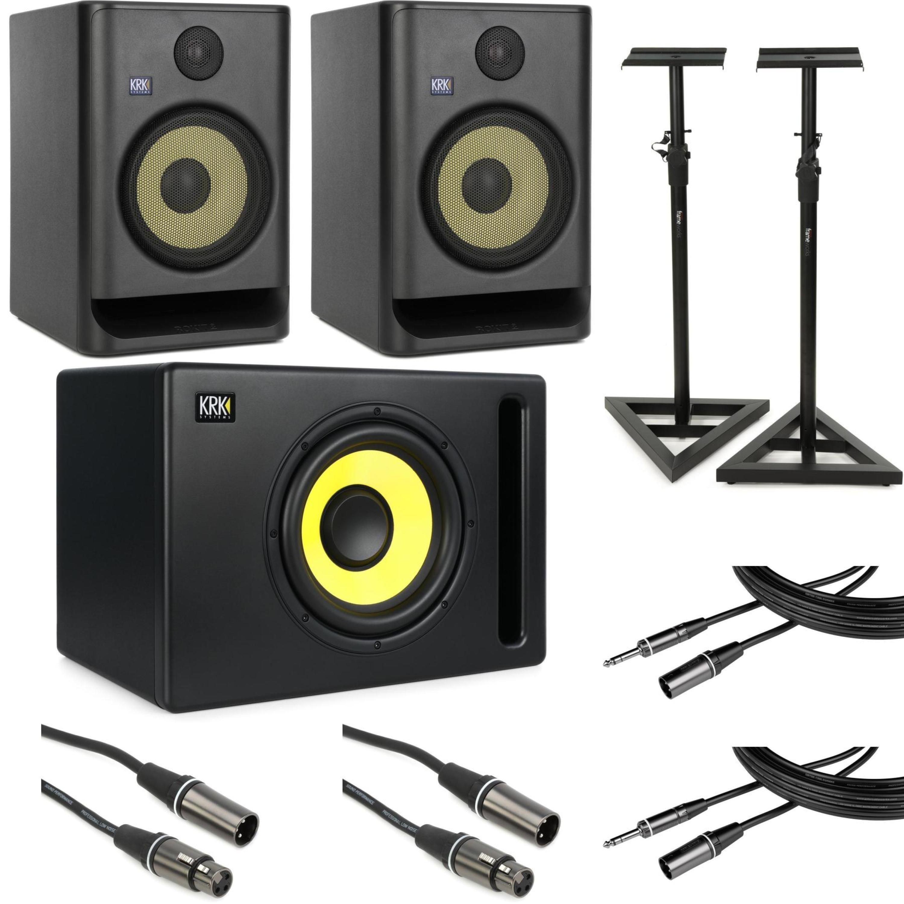 KRK ROKIT 8 G4 8 inch Powered Studio Monitor deals For parts or fix