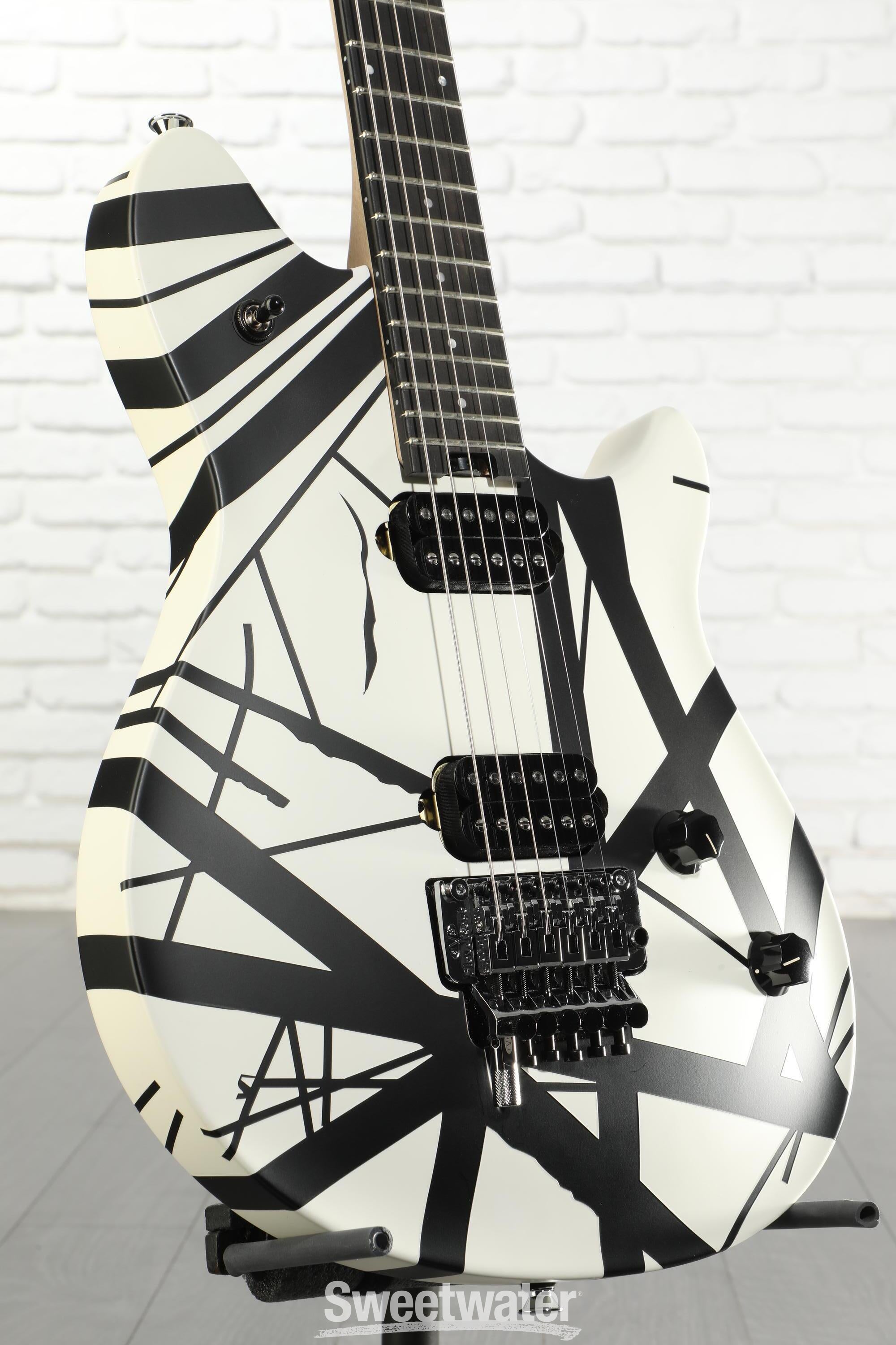 EVH Wolfgang Special Electric Guitar - Satin Striped Black/White