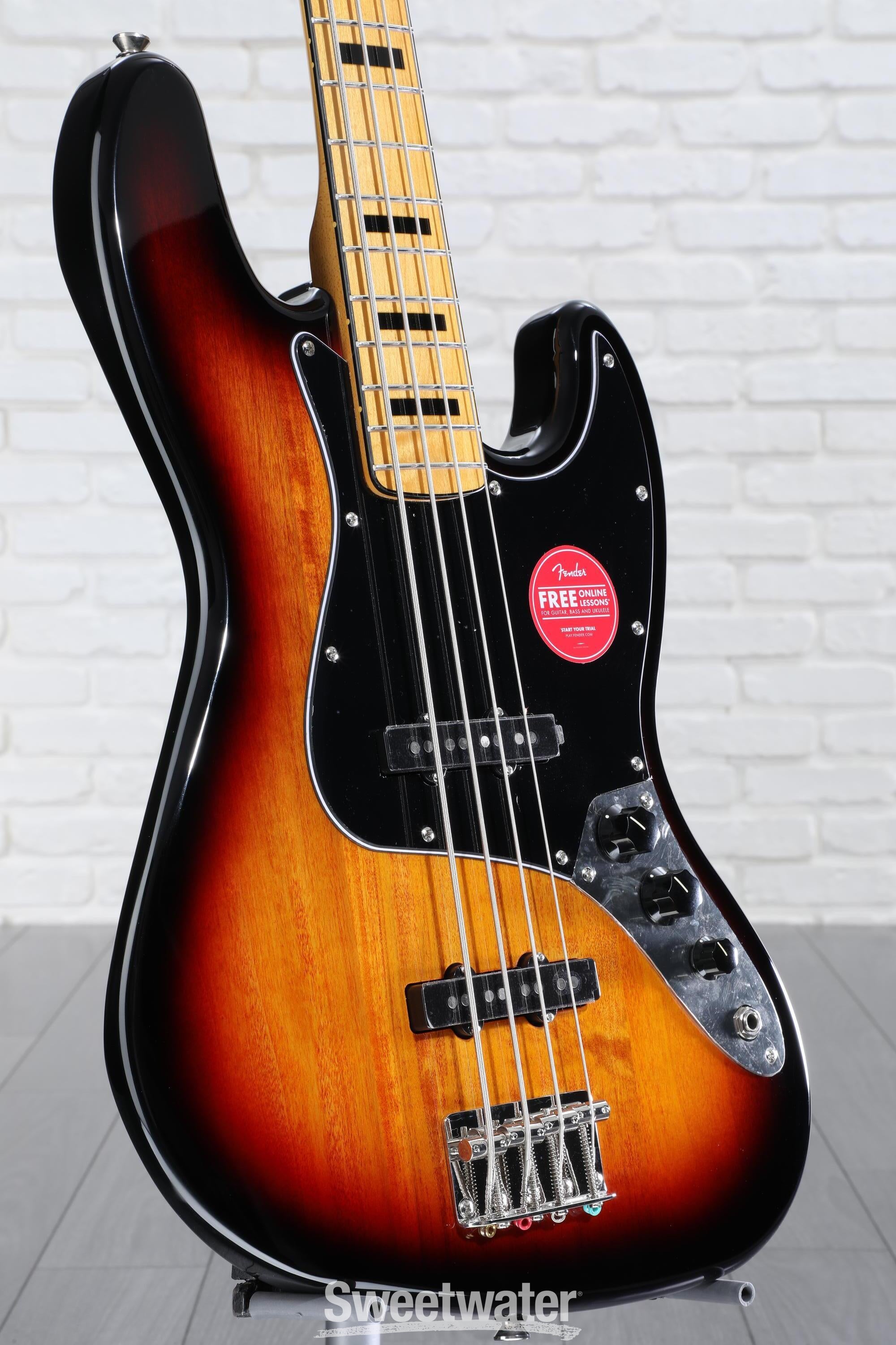 Squier Classic Vibe '70s Jazz Bass - 3-Tone Sunburst | Sweetwater