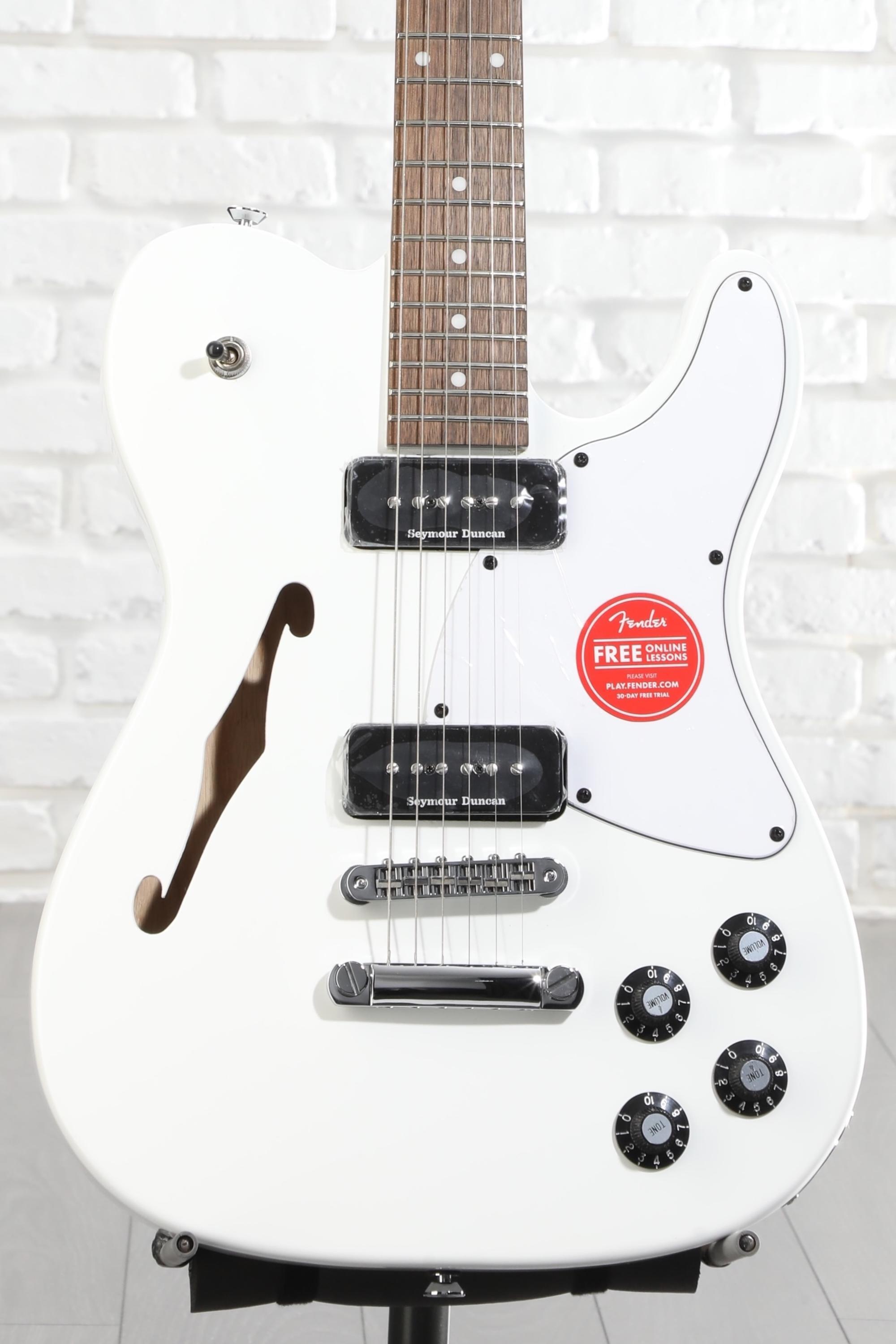 Fender Jim Adkins JA-90 Telecaster Thinline - White | Sweetwater
