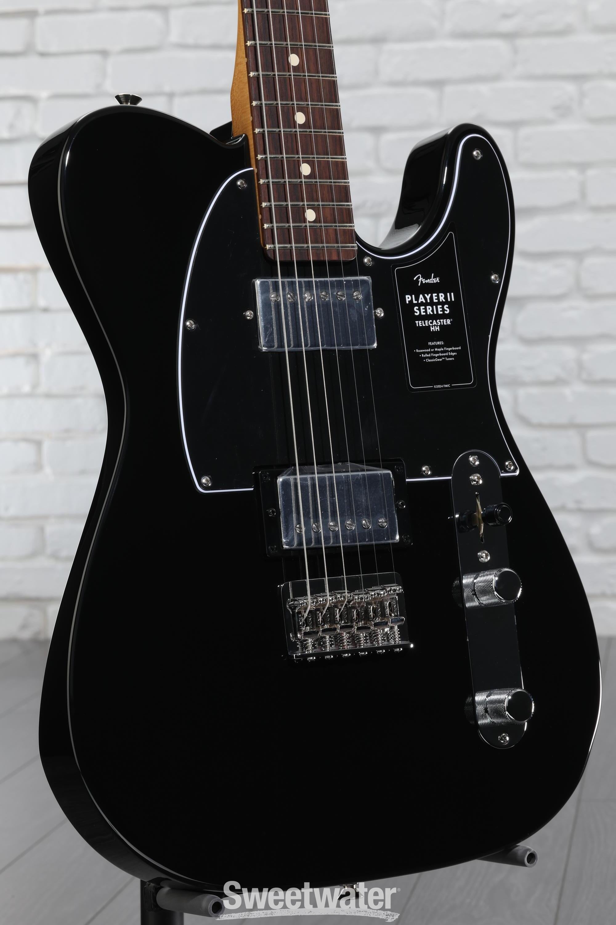 Fender Player II Telecaster HH Electric Guitar - Black with