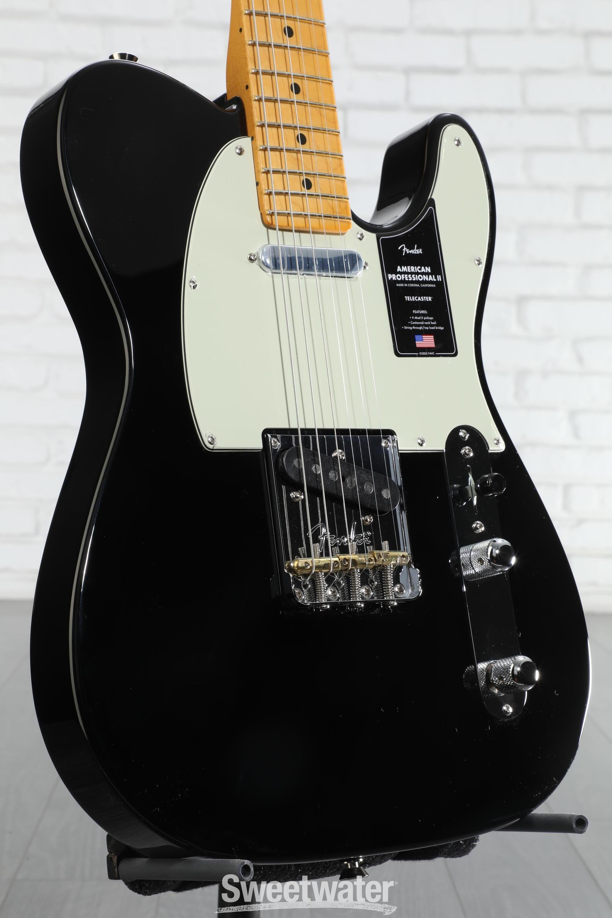 交渉可！Fender American Professional II Tele Fender American Professional II Telecaster - Black with Maple