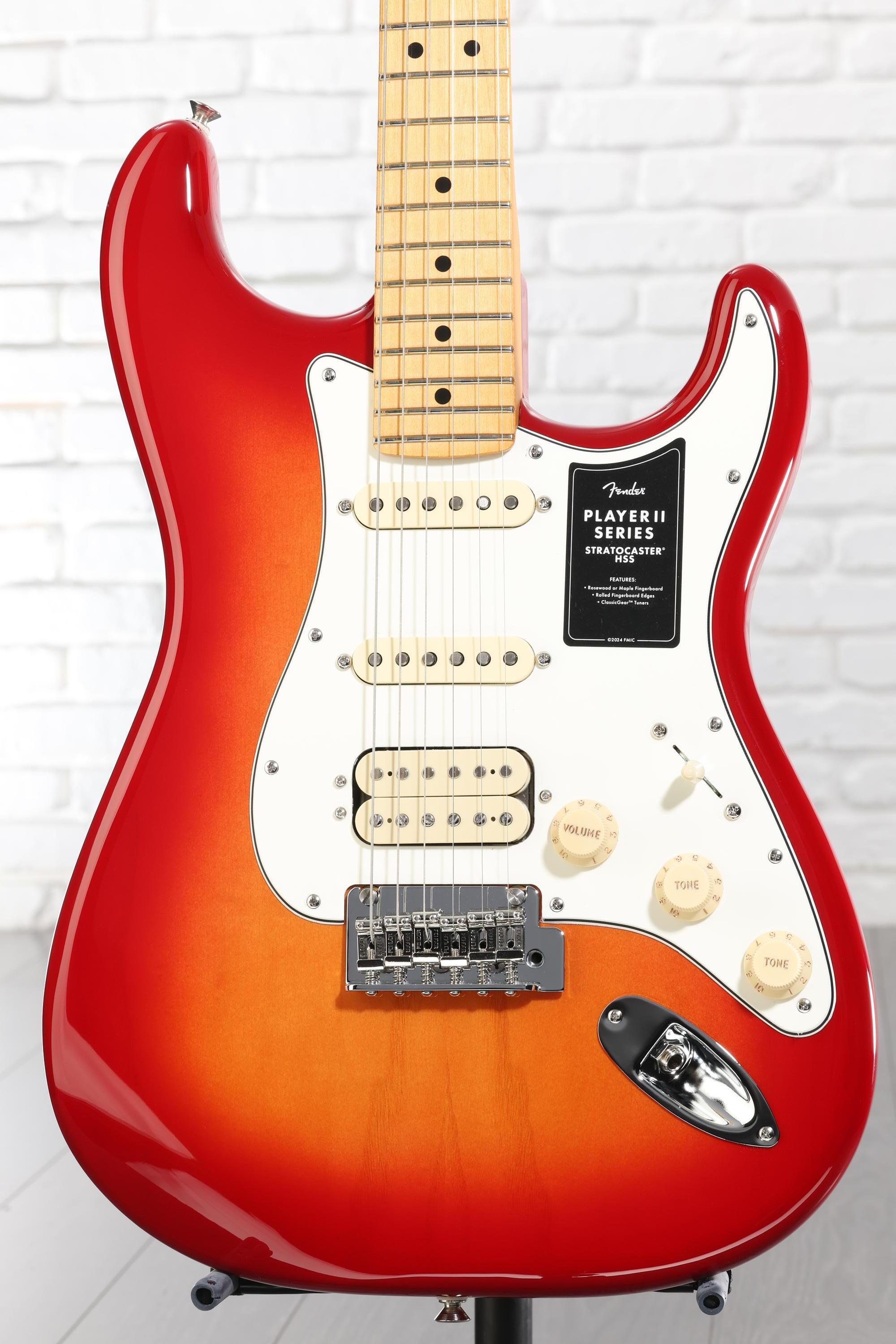Fender Player II Stratocaster HSS Electric Guitar - Aged Cherry