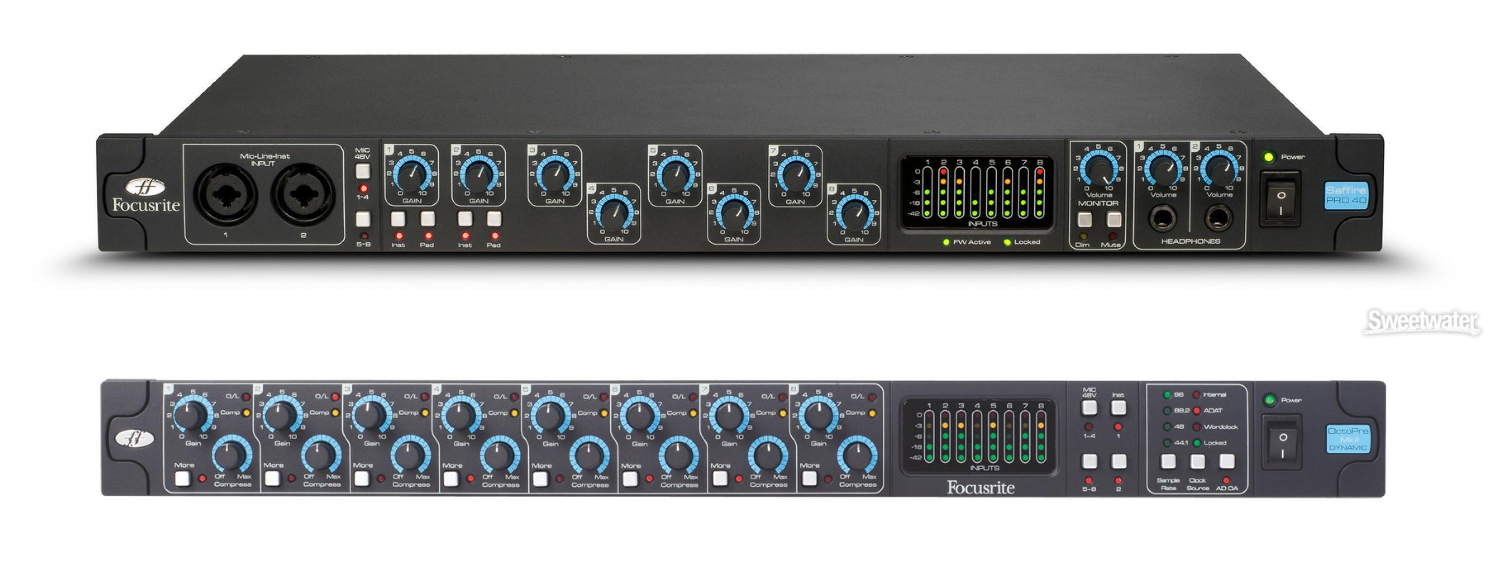 Focusrite Saffire Pro40 / OctoPre II Dynamic Bundle | Sweetwater