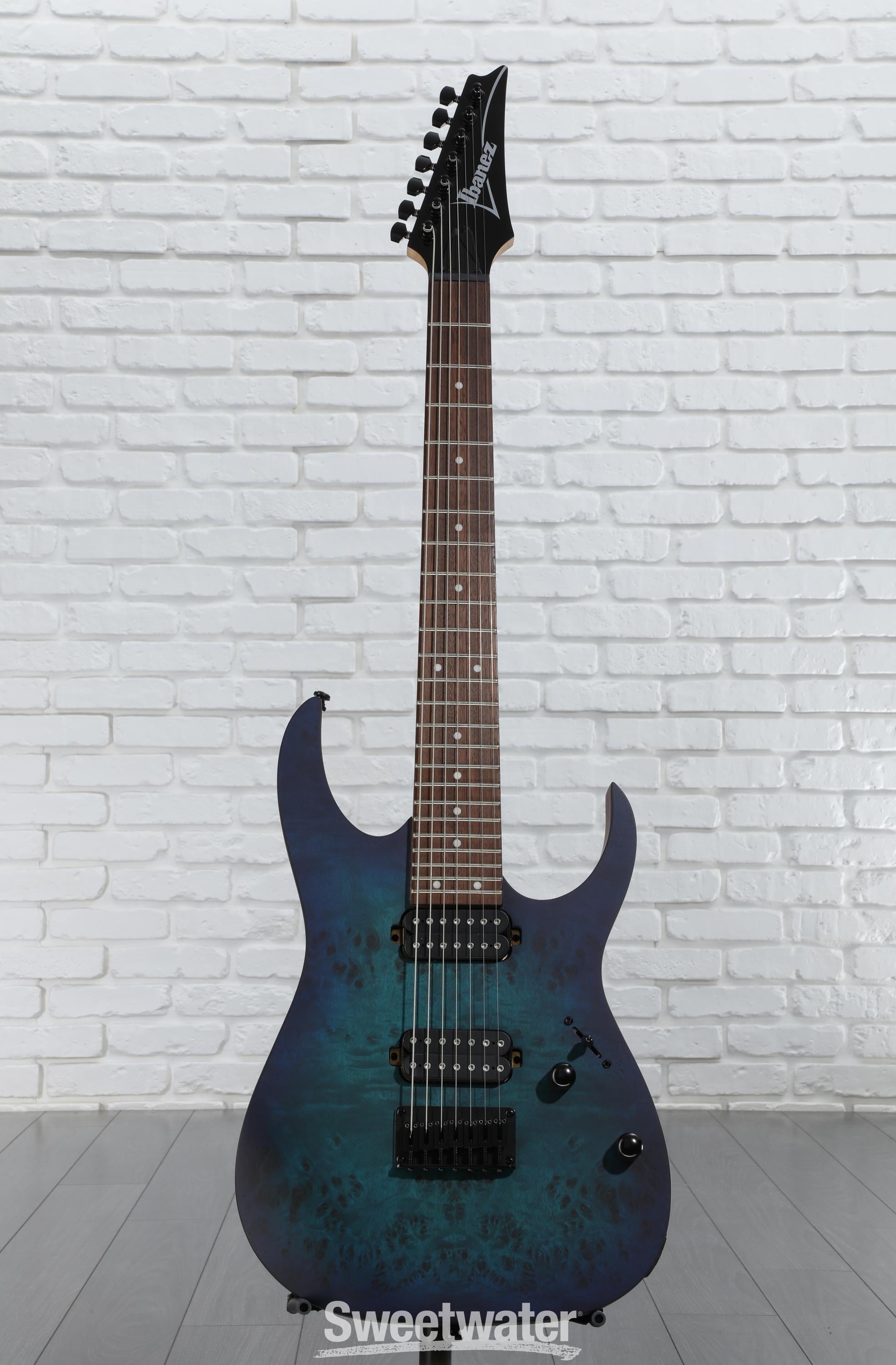 Ibanez RG7421PB Electric Guitar - Sapphire Blue Flat | Sweetwater