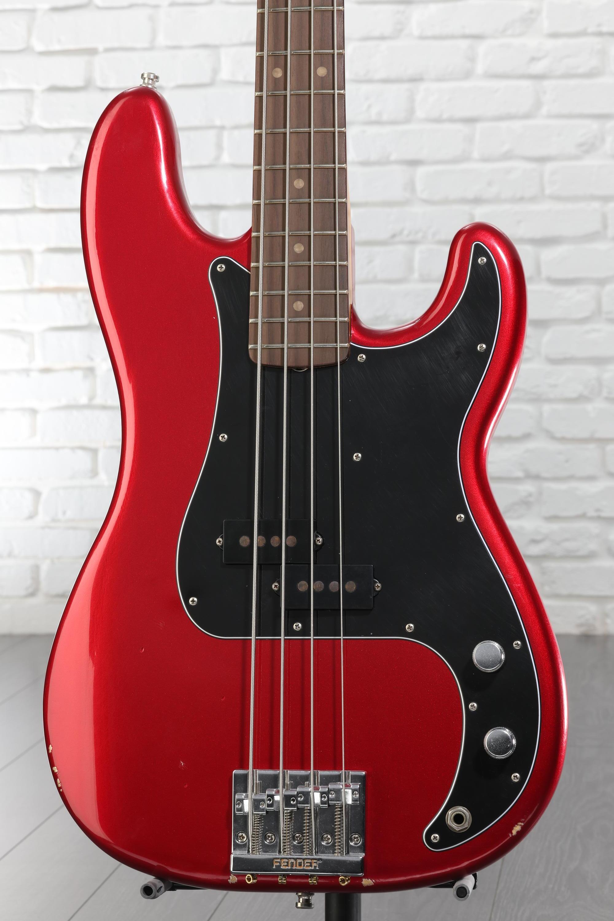 Fender Nate Mendel Precision Bass - Road Worn Candy Apple Red