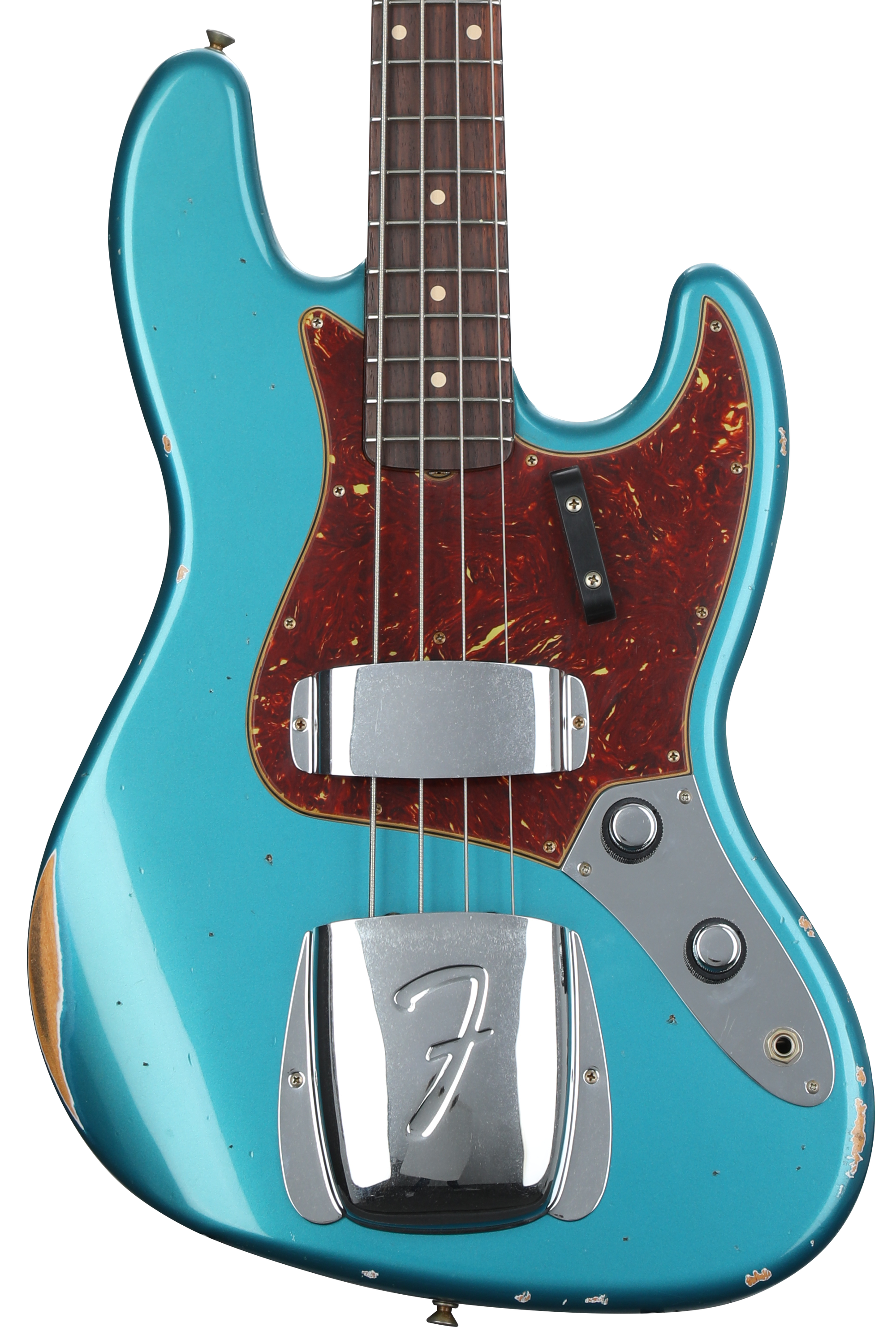 Fender Custom Shop Limited-edition '60 Jazz Bass Relic - Aged Ocean  Turquoise | Sweetwater