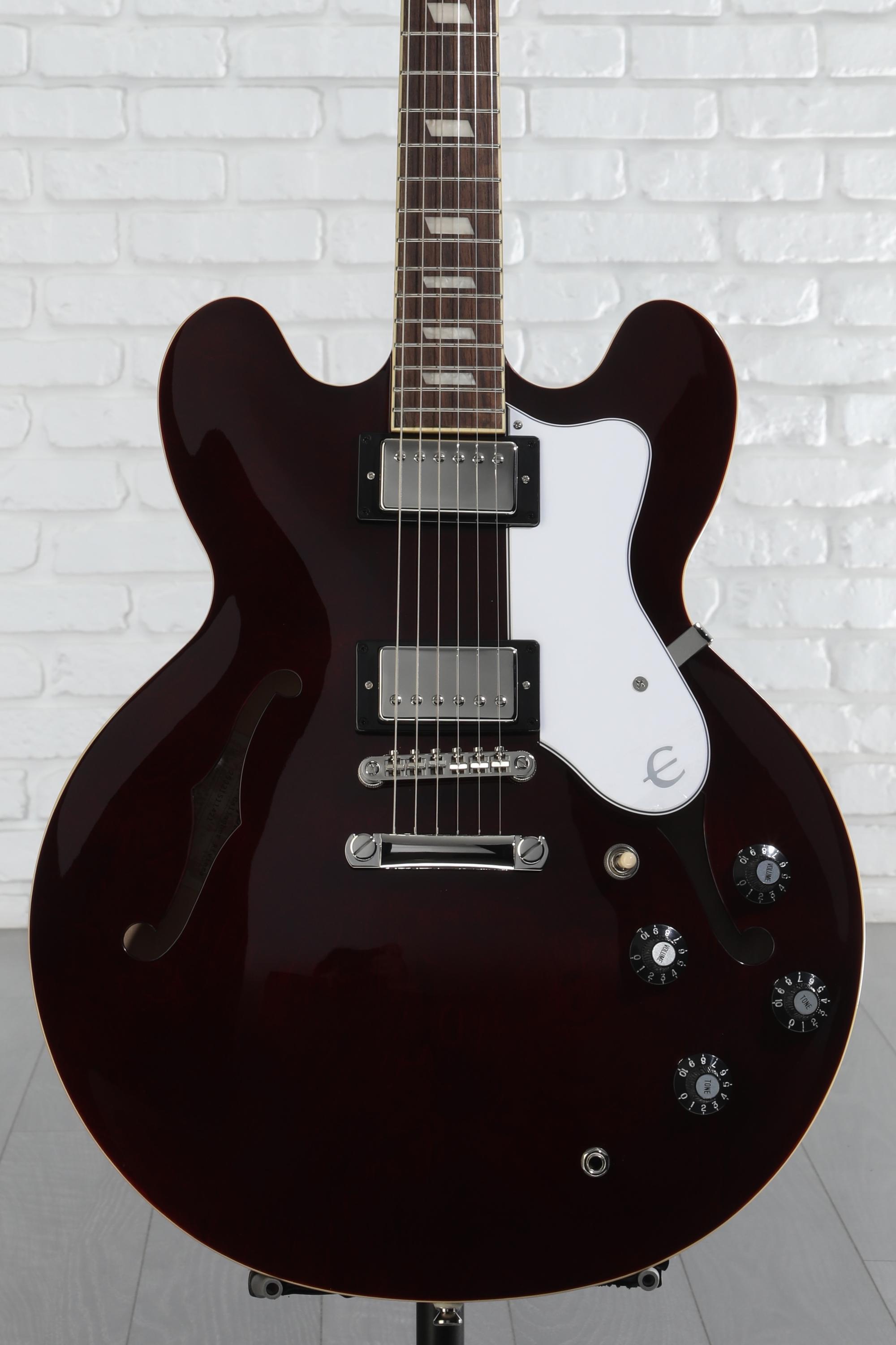 ギター Epiphone Riviera Noel Gallagher Wine Red Epiphone Noel Gallagher Riviera Electric Guitar - Dark Wine