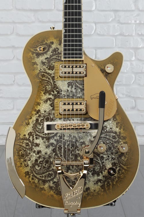 Gretsch Limited-edition Paisley Penguin Electric Guitar - Gold Paisley