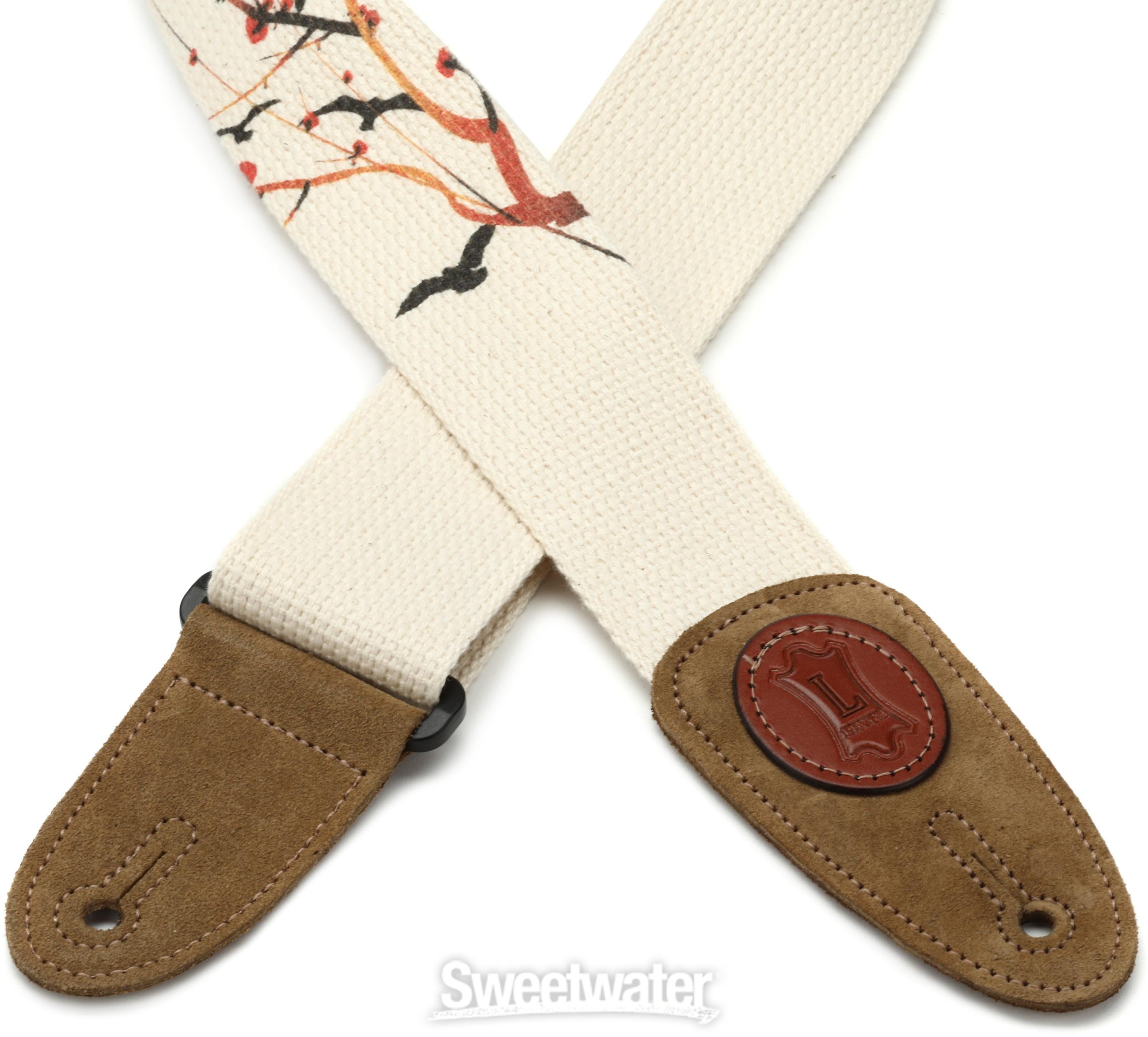 Levy's MSSC8U Cotton Guitar Strap - Birds and Trees | Sweetwater