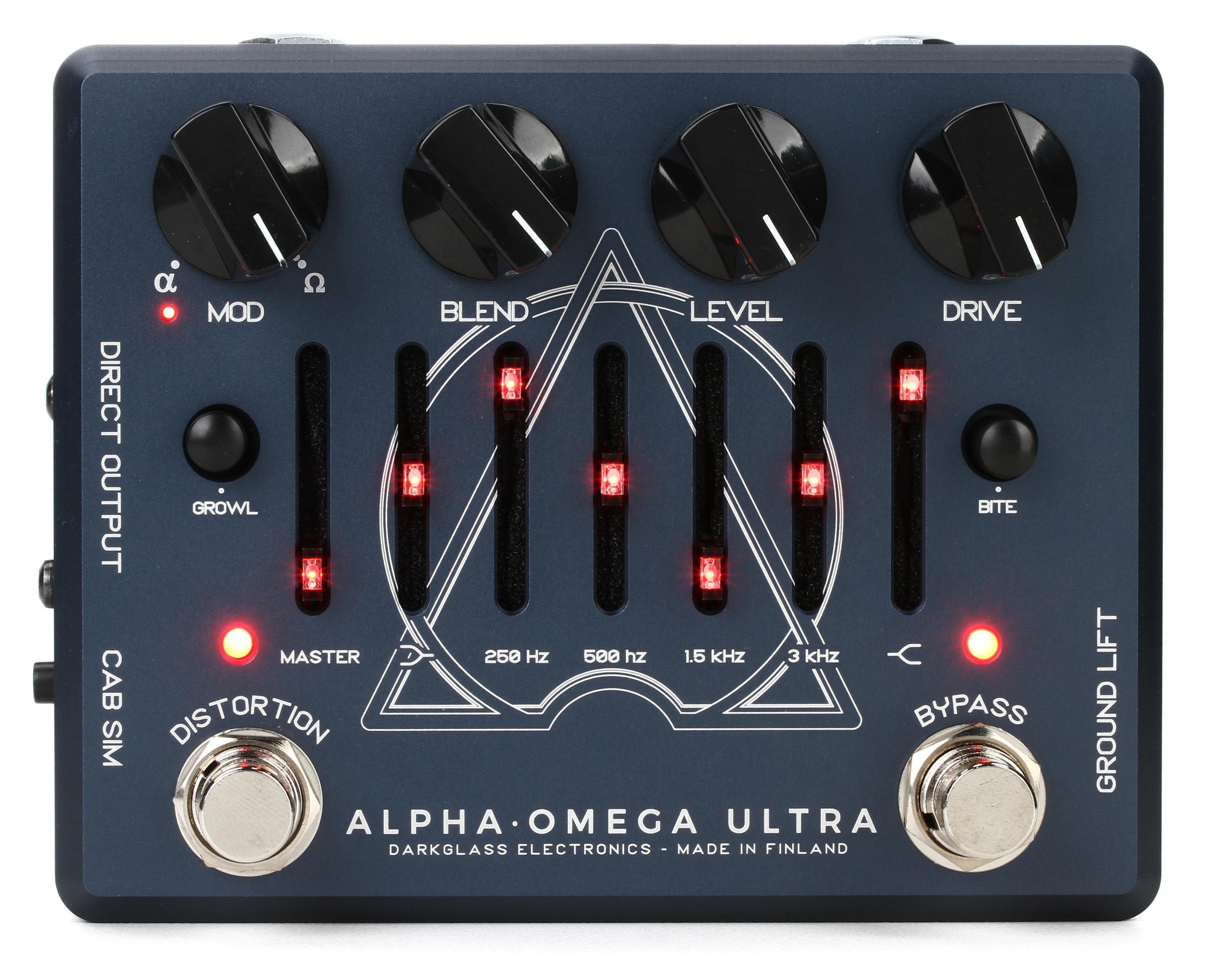 Darkglass Alpha Omega Ultra Dual Bass Preamp/OD Pedal | Sweetwater