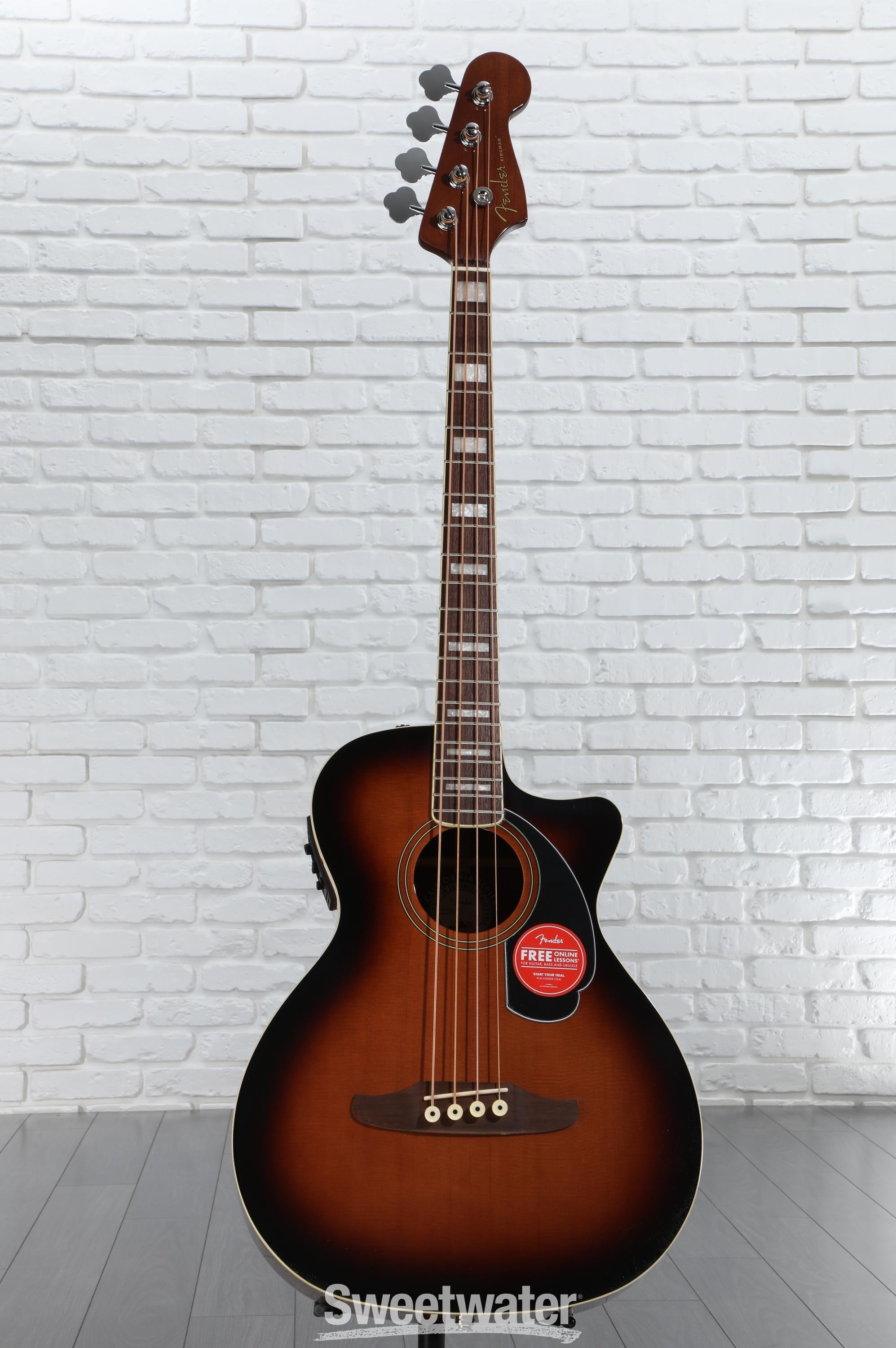 Fender Kingman Acoustic-electric Bass - Shaded Edge Burst