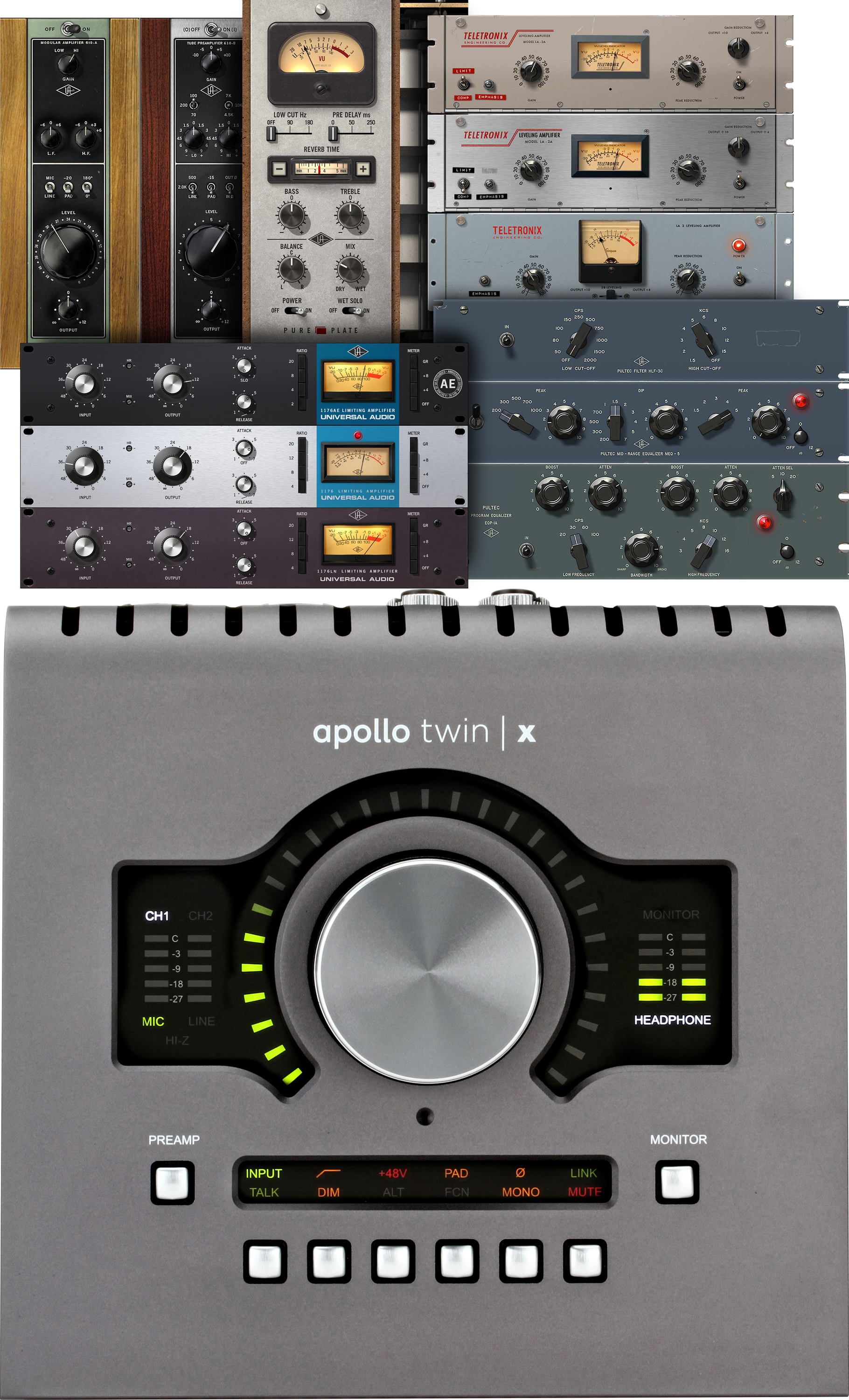 Universal Audio APOLLO QUAD/TB2 追加プラグイン有 - DTM/DAW