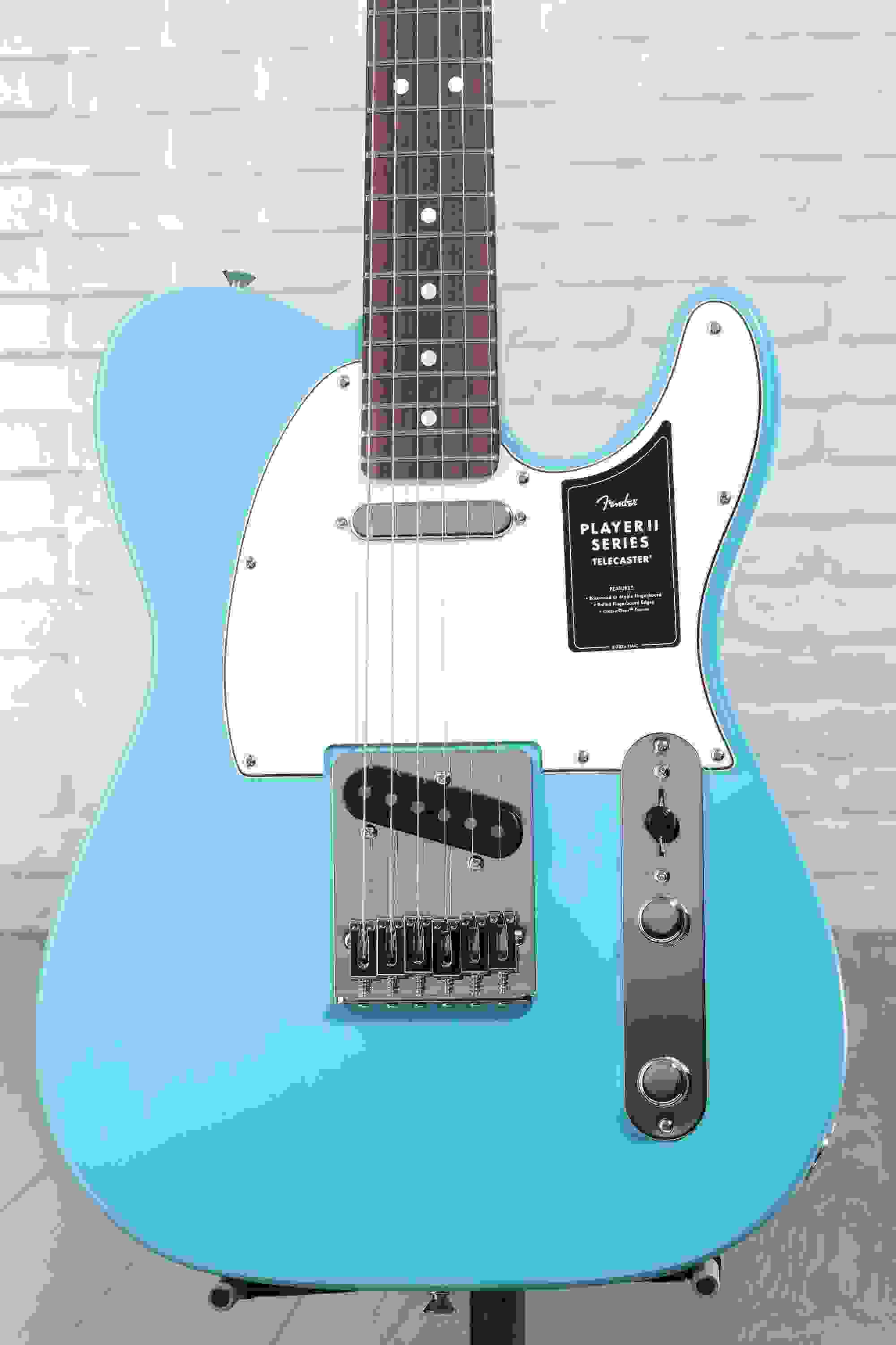 Fender Player II Telecaster Electric Guitar - Aquatone Blue with Rosewood Fingerboard