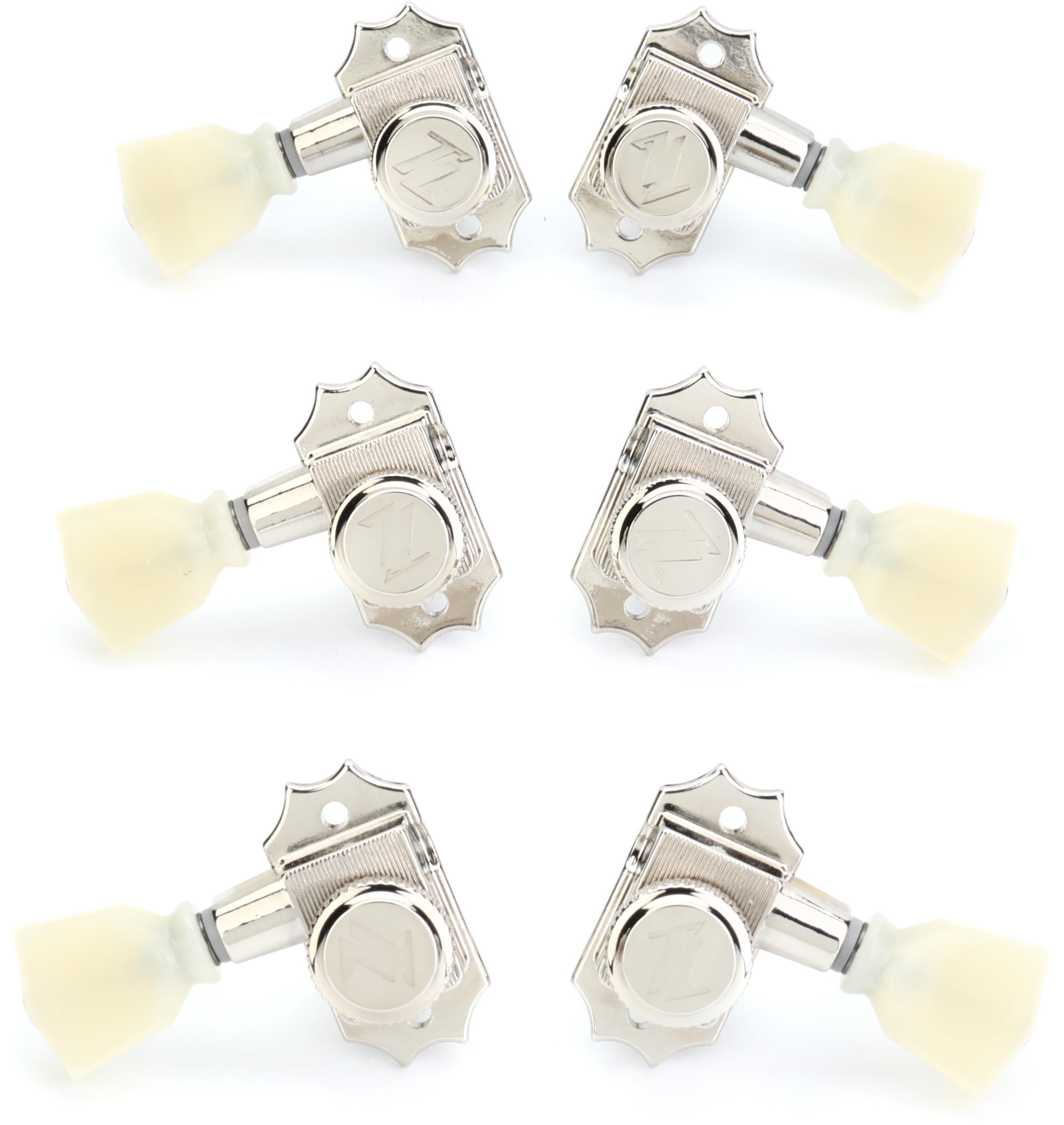 Photo of Allparts True Lok Vin-mod Style Locking Tuners - 3+3, Nickel
